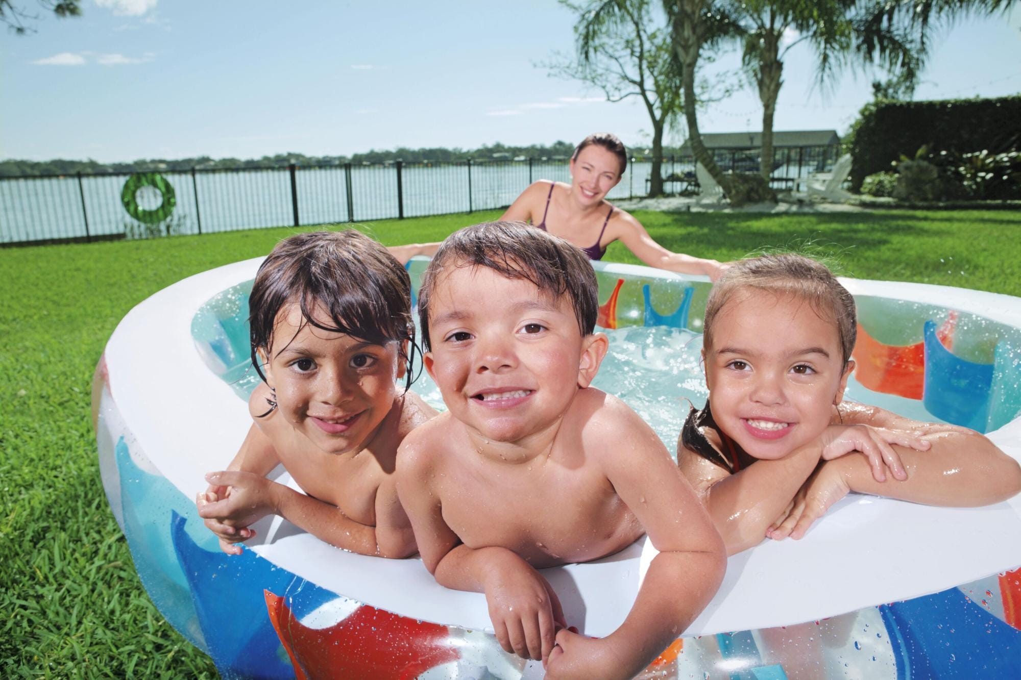 Opblaasbare spullen voor kinderen Bestway Elliptisch Opblaasbaar Familiezwembad 2,29 m Bestway 5