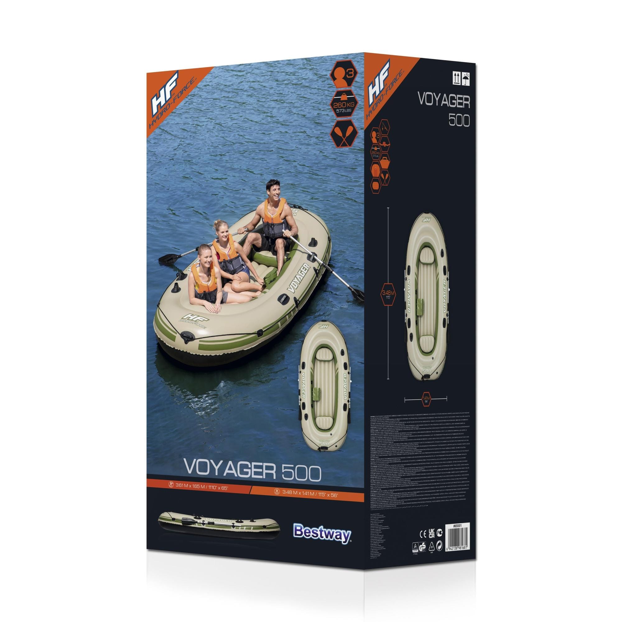 SUP en kajak Hydro-Force Voyager 500-set met opblaasboot Bestway 14