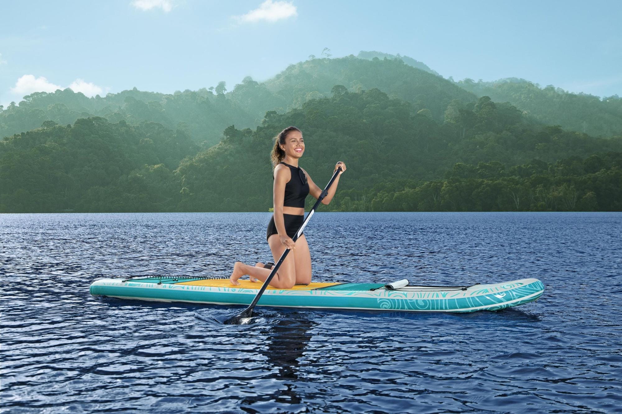 SUP en kajak Panorama opblaasbaar SUP-board van 340x89 cm Bestway 4