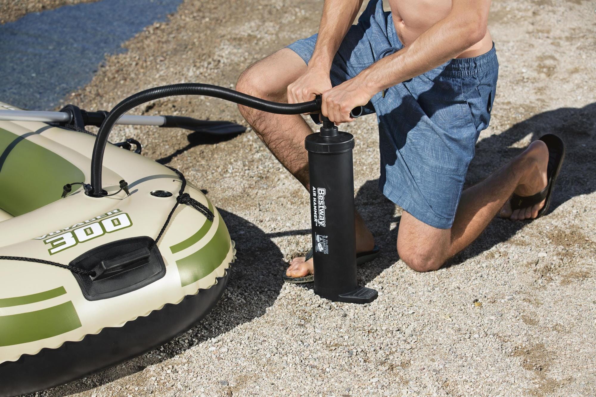 SUP en kajak Hydro-Force Voyager 300 opblaasboot met roeispanen Bestway 13