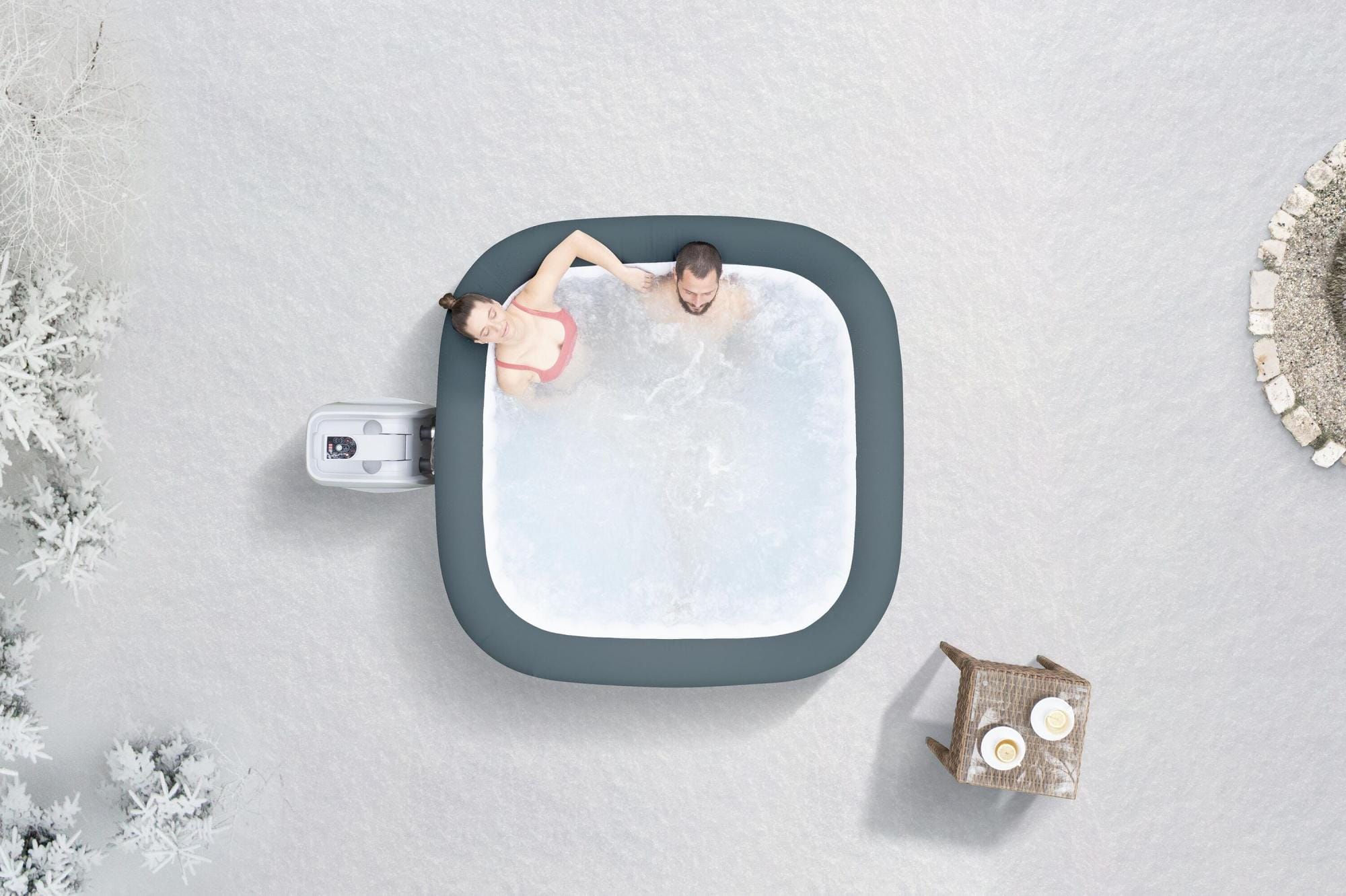 Opblaasbare bubbelbaden Lay-Z Spa Lay-Z-Spa Hawaii HydroJet Pro opblaasbare hottub 4-6 personen Bestway 14