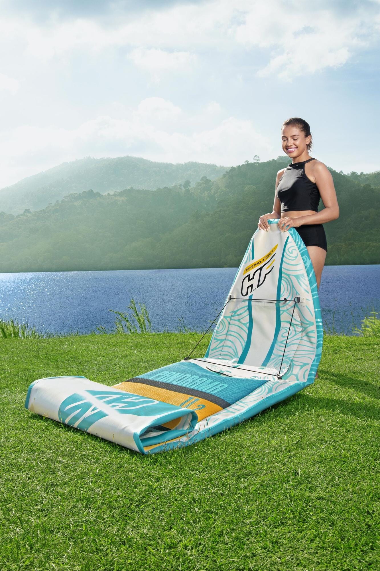 SUP en kajak Panorama opblaasbaar SUP-board van 340x89 cm Bestway 5