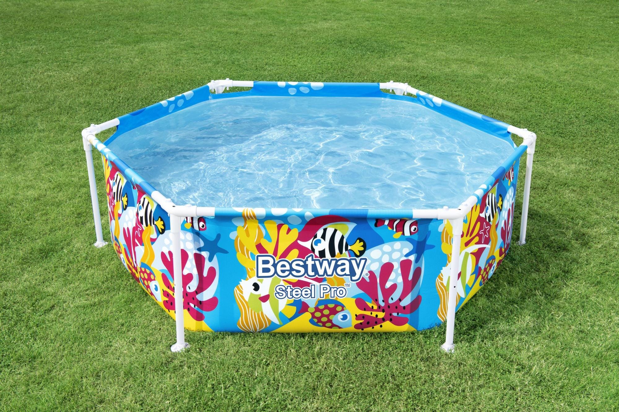 Opblaasbare spullen voor kinderen Bestway Steel Pro UV Careful Splash-in-Shade Rond Bovengronds Zwembad 1,83 m x 51 cm Bestway 4