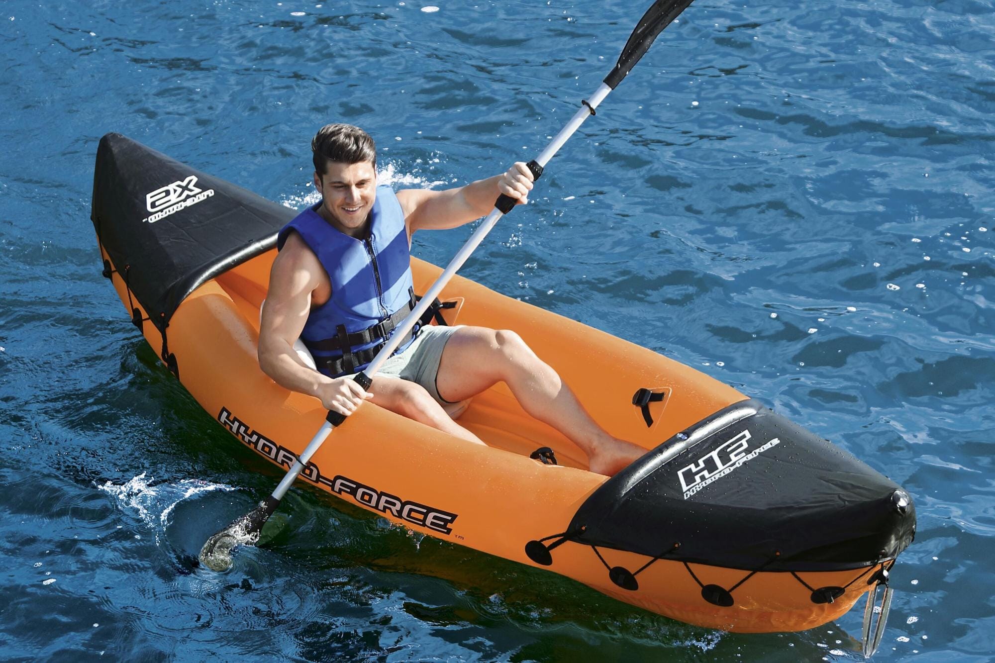 SUP en kajak Hydro-Force Lite-Rapid X2 set met opblaasbare kajak Bestway 7