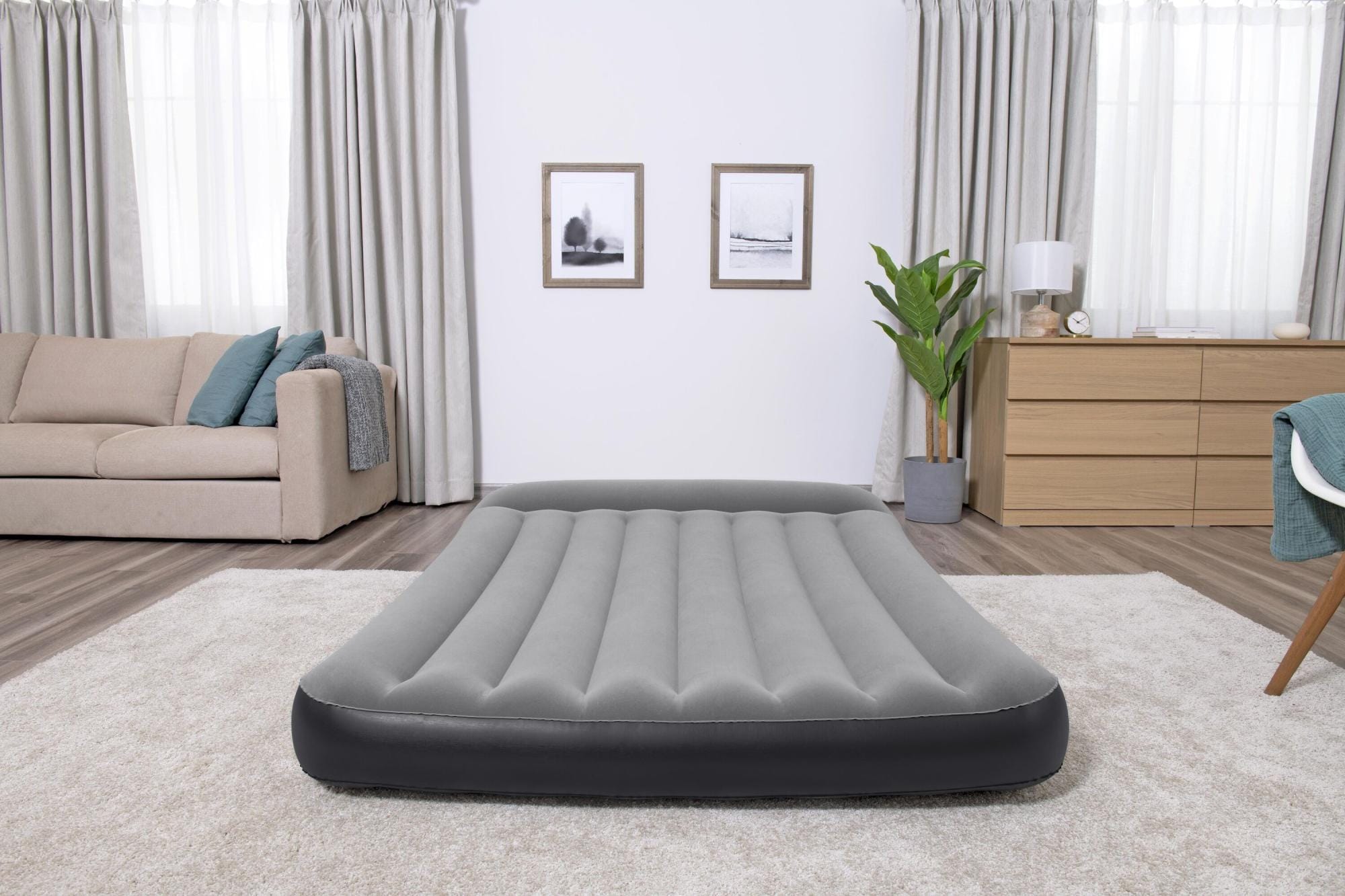 Luchtbed Bestway Tritech Luchtmatras met Ingebouwde AC Pomp 1,91 m x 1,37 m x 30 cm Bestway 3