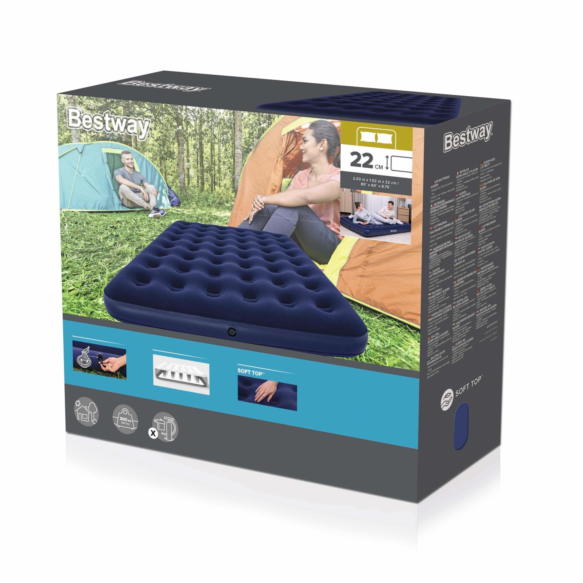 Luchtbed Bestway Queen Luchtmatras 2,03 m x 1,52 m x 22 cm Bestway 17