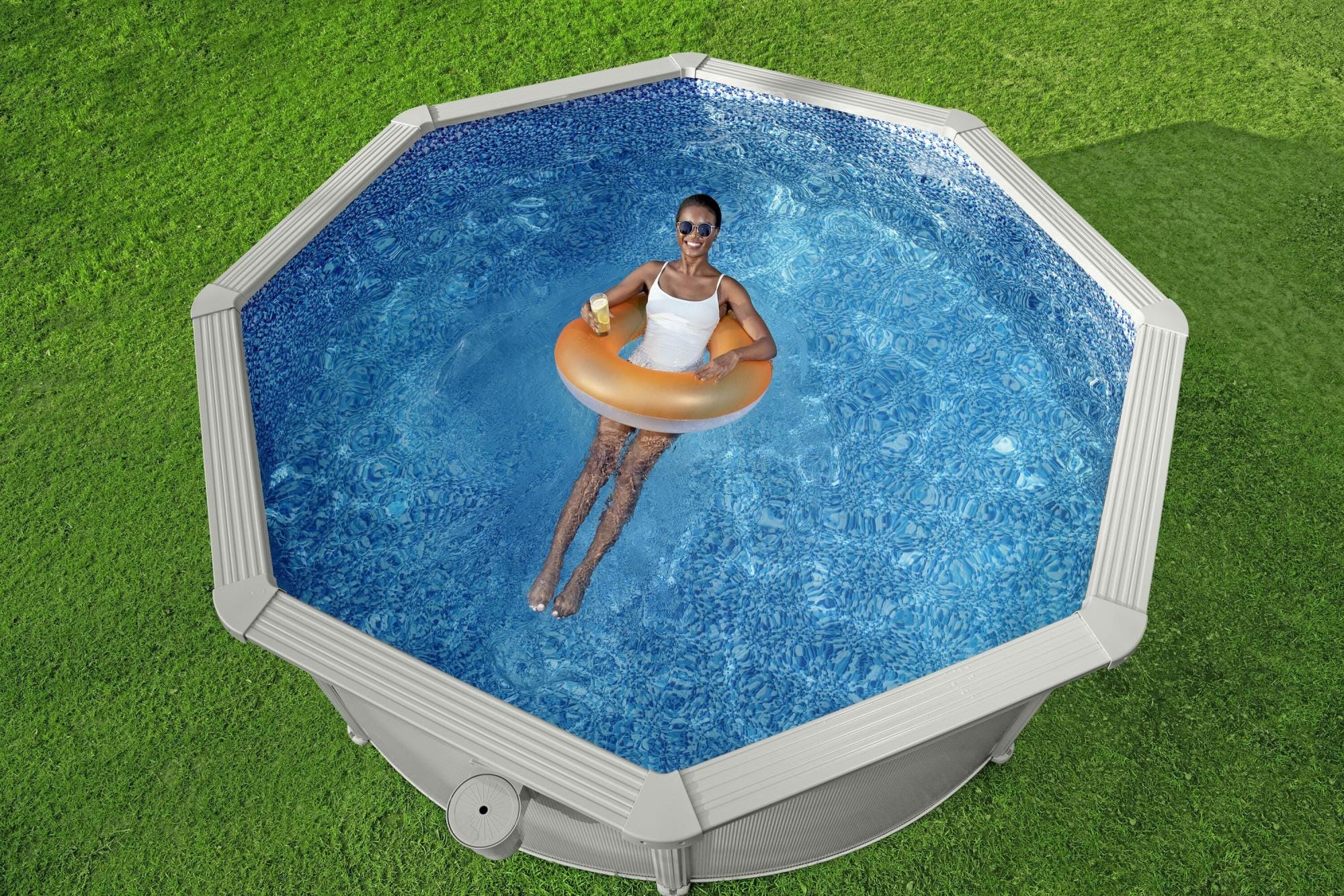 Bovengronds zwembad Bestway Hydrium Ronde Bovengrondse Zwembad Set met Stalen Wanden 3,66 m x 1,22 m Bestway 5