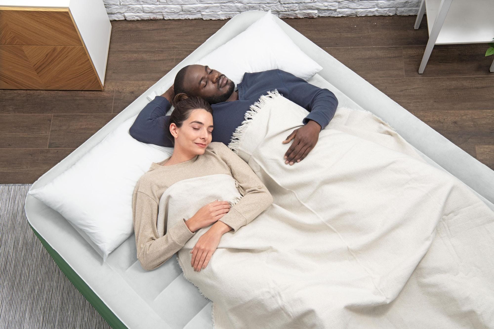 Luchtbed Bestway ToughLite TPU Queen Luchtmatras met Ingebouwde AC Pomp 2,03 m x 1,52 m x 46 cm Bestway 4