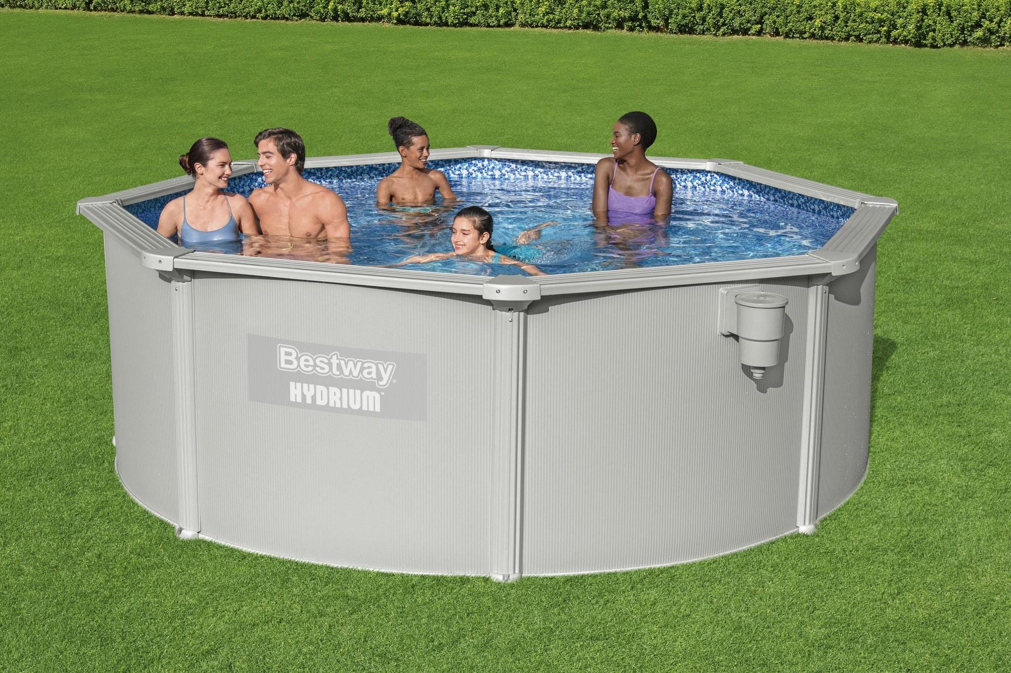 Bovengronds zwembad Bestway Hydrium Ronde Bovengrondse Zwembad Set met Stalen Wanden 3,66 m x 1,22 m Bestway 3