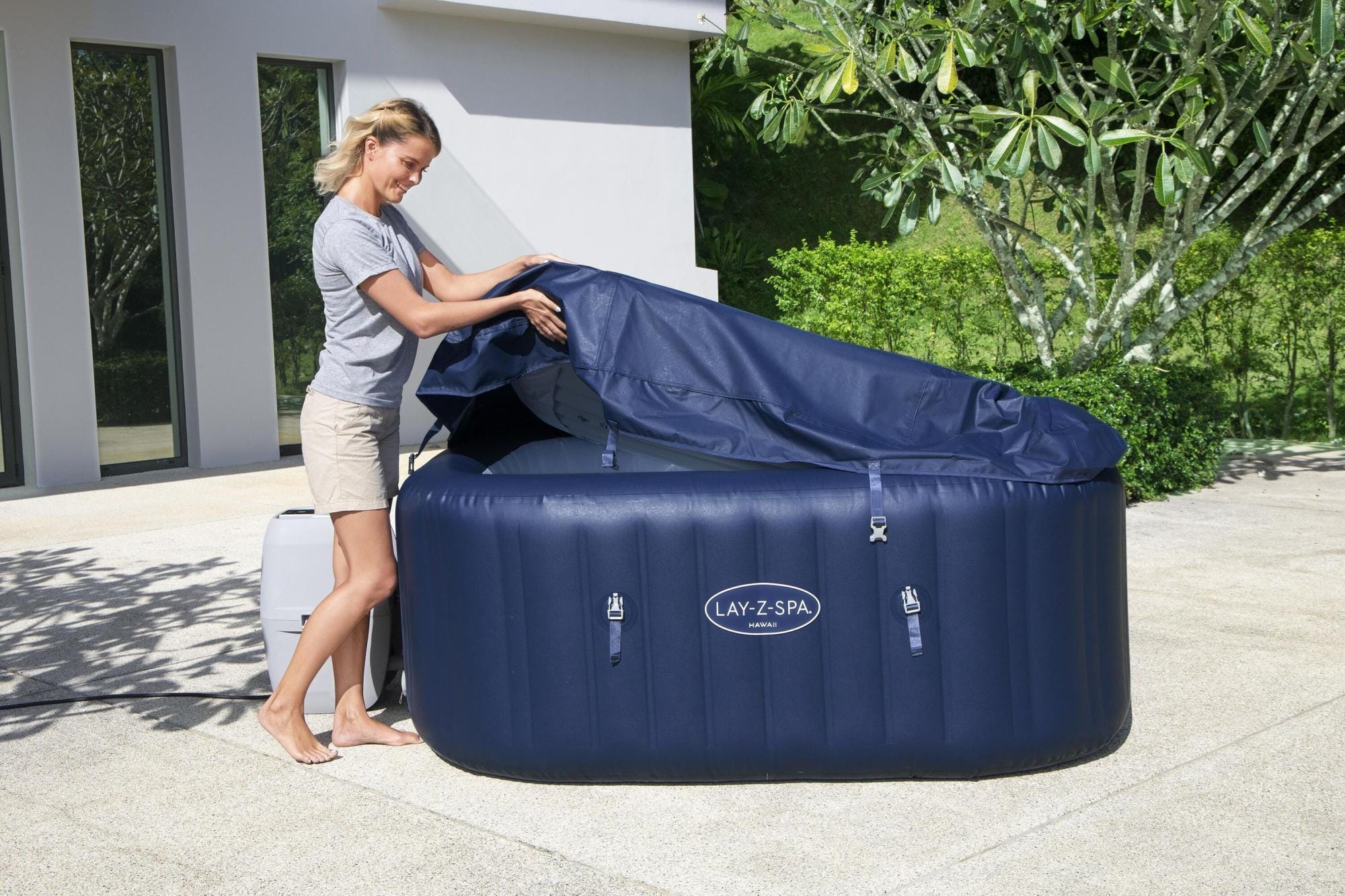 Opblaasbare bubbelbaden Lay-Z Spa Lay-Z-Spa Hawaii AirJet opblaasbare spa 4-6 personen Bestway 6