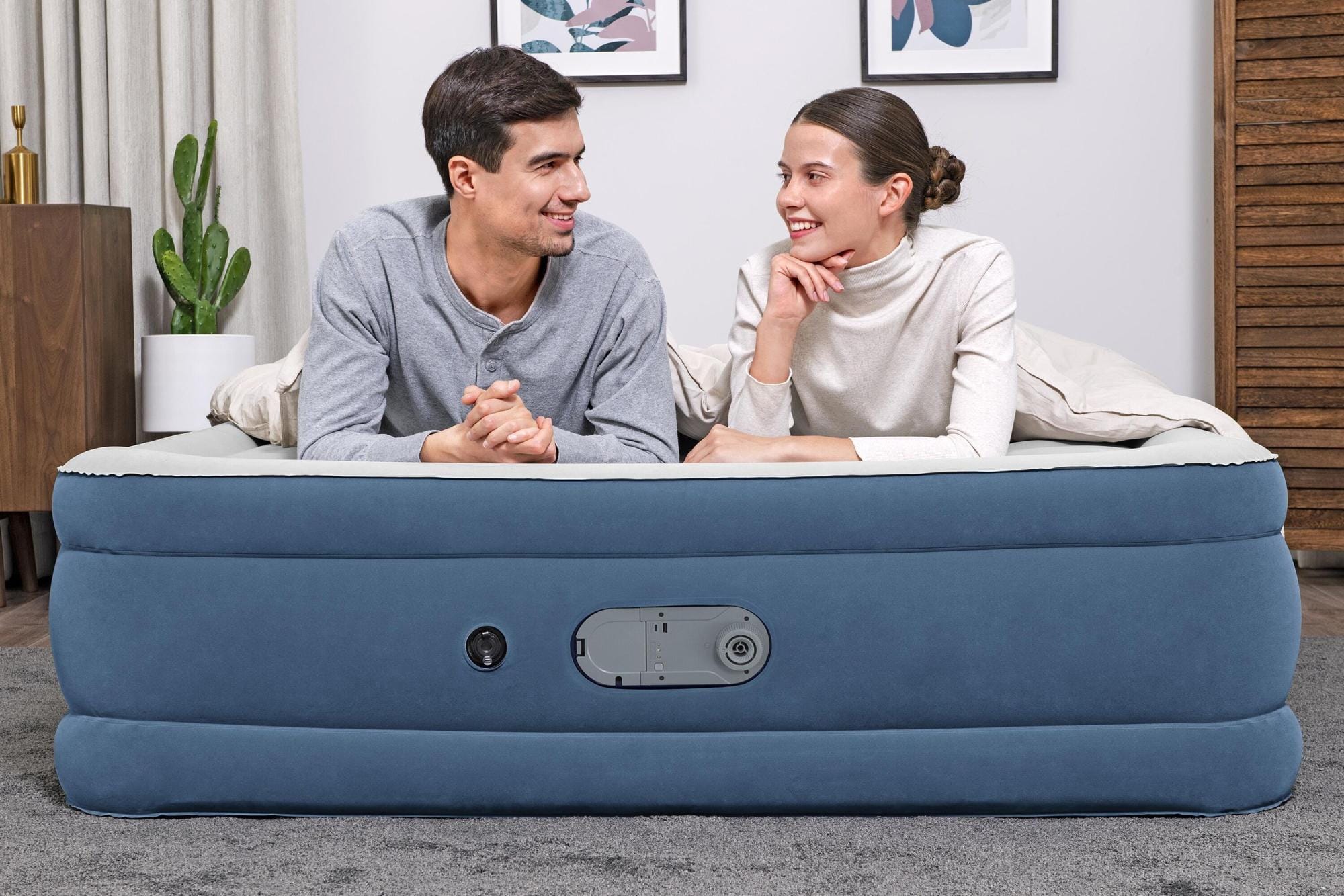Luchtbed Bestway AlwayzAire Queen luchtmatras met Ingebouwde Dubbele Pomp 46 cm Bestway 4