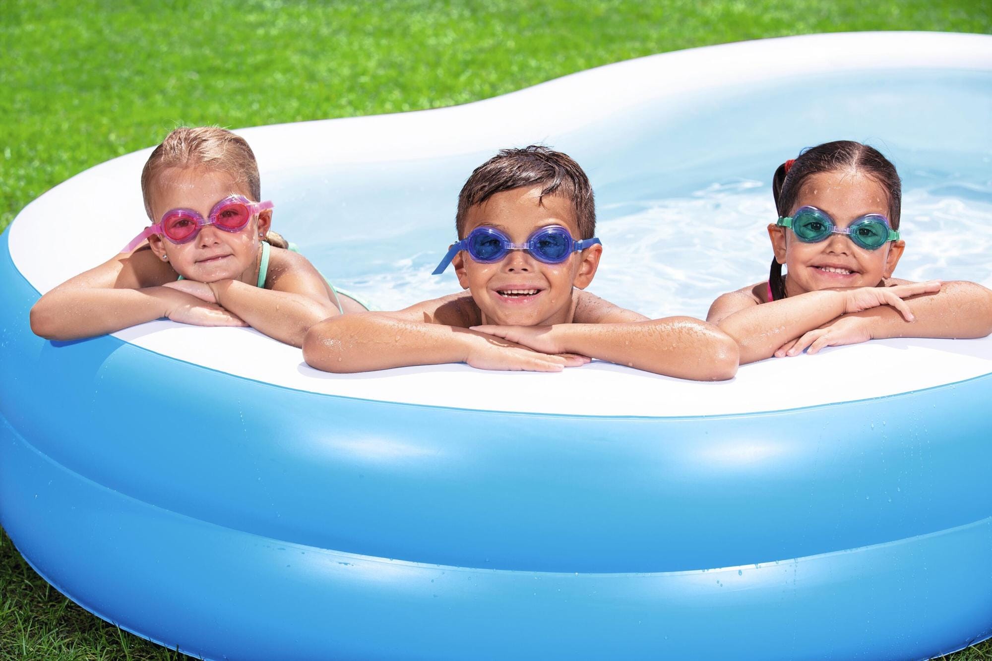 Opblaasbare spullen voor kinderen Bestway Big Lagoon Opblaasbaar Familiezwembad 2,62 m x 1,57 m x 46 cm Bestway 8