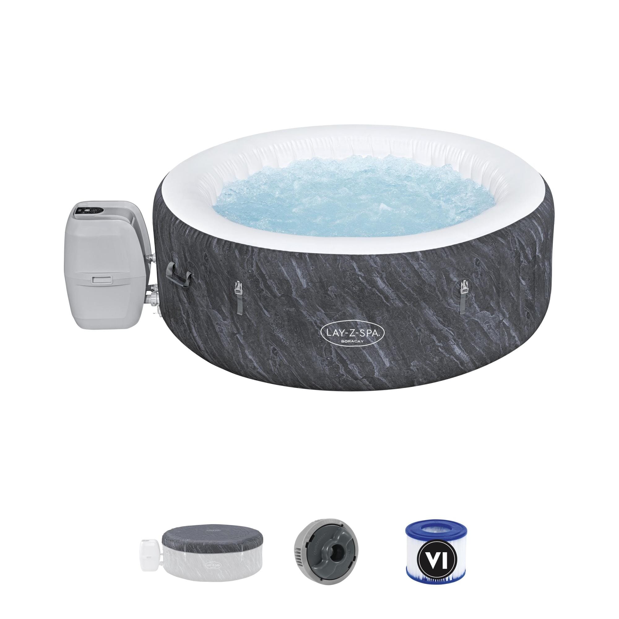 Opblaasbare bubbelbaden Lay-Z Spa Lay-Z-Spa Boracay AirJet opblaasbare spa 2-4 personen Bestway 3