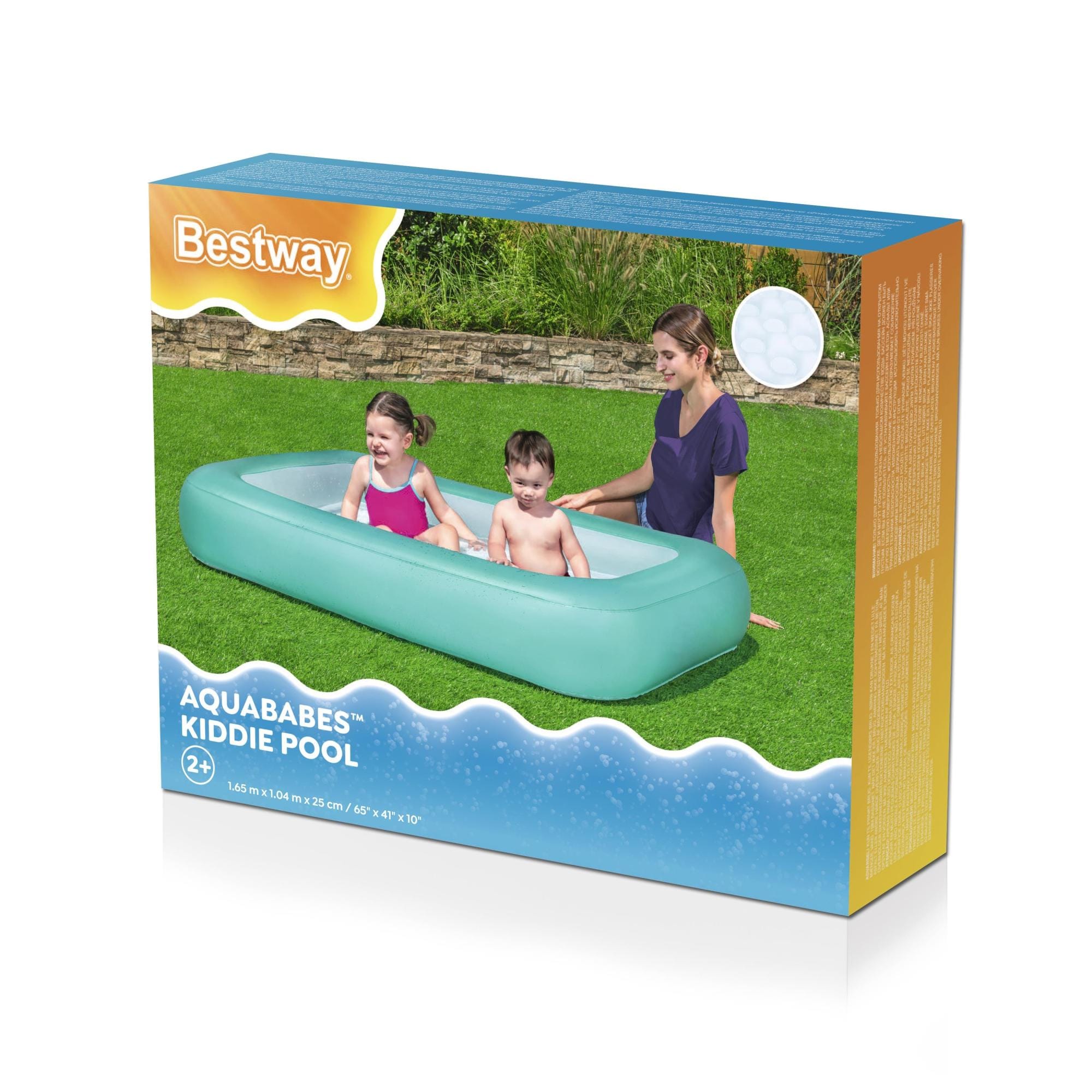 Opblaasbare spullen voor kinderen Bestway Aquababes Kinderzwembad 1,65 m x 1,04 m x 25 cm Bestway 11