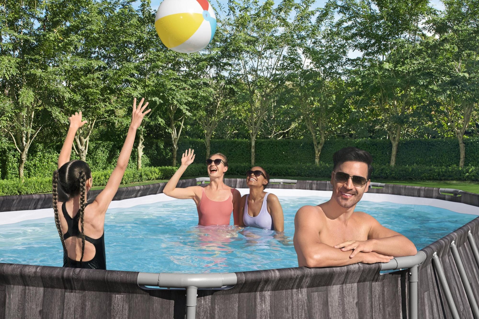 Bovengronds zwembad Bestway Steel Pro MAX Bovengrondse Zwembad Set 6,10 m x 3,66 m x 1,22 m Bestway 1