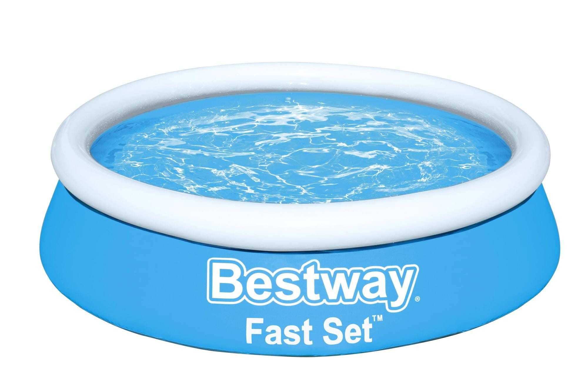 Bovengronds zwembad Fast Set bovengronds rond opblaasbaar zwembad van 183X51 cm Bestway 1