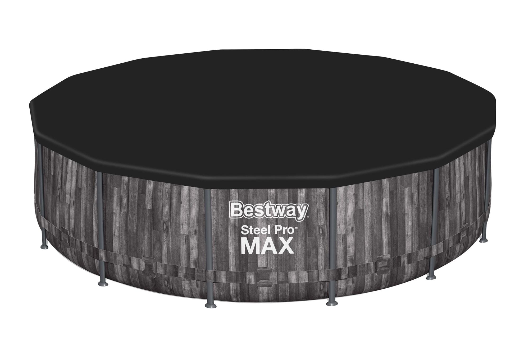Bovengronds zwembad Steel Pro MAX  bovengrondse ronde set van 427x107 cm donker hout Bestway 4