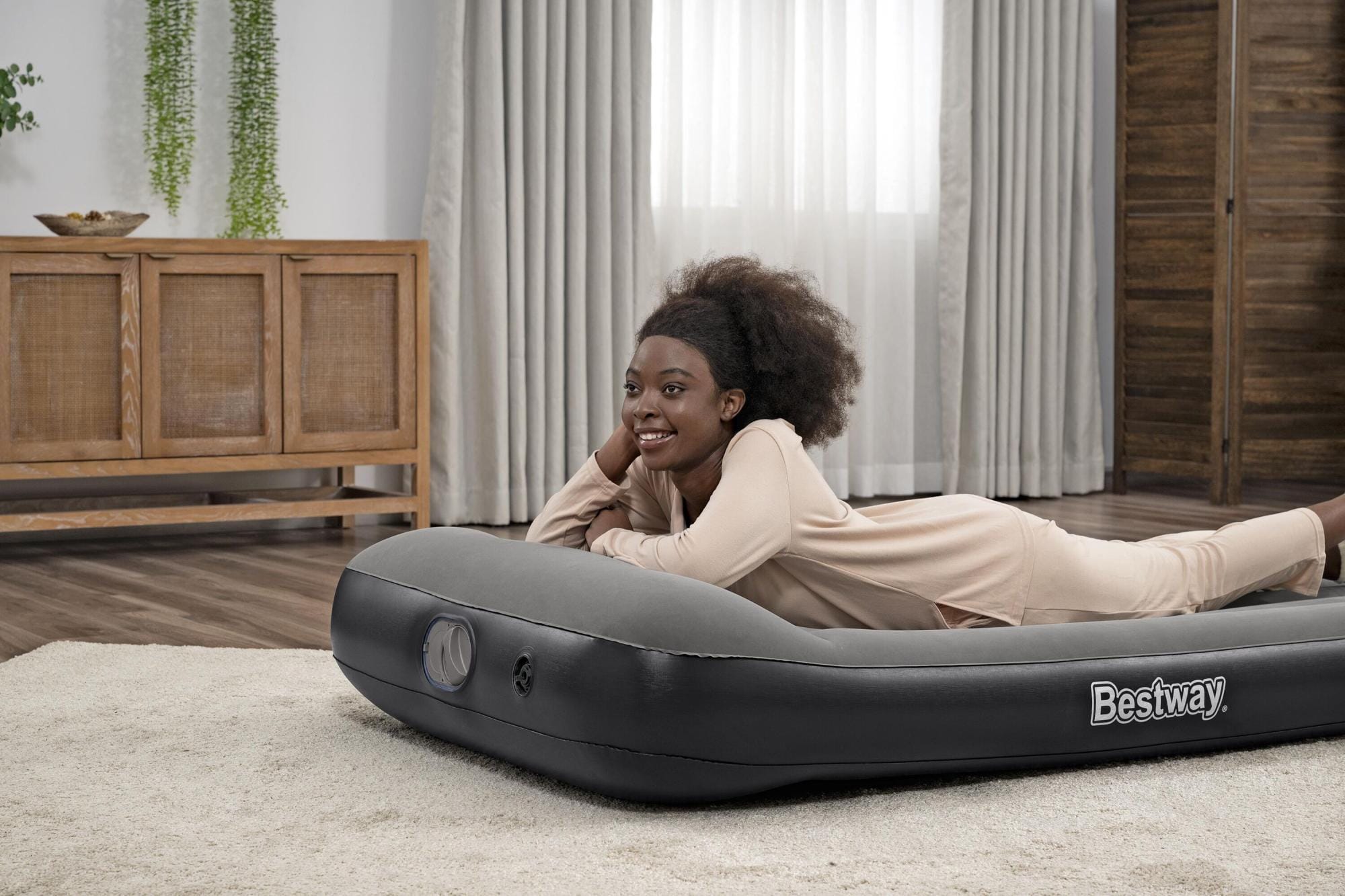 Luchtbed Bestway Tritech Twin Luchtmatras met Ingebouwde USB-Pomp 1,88 m x 99 cm x 30 cm Bestway 4