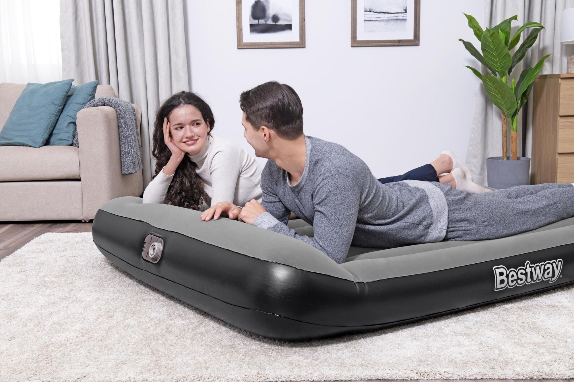 Luchtbed Bestway Tritech Queen Luchtmatras met Ingebouwde AC Pomp 2,03 m x 1,52 m x 30 cm Bestway 8