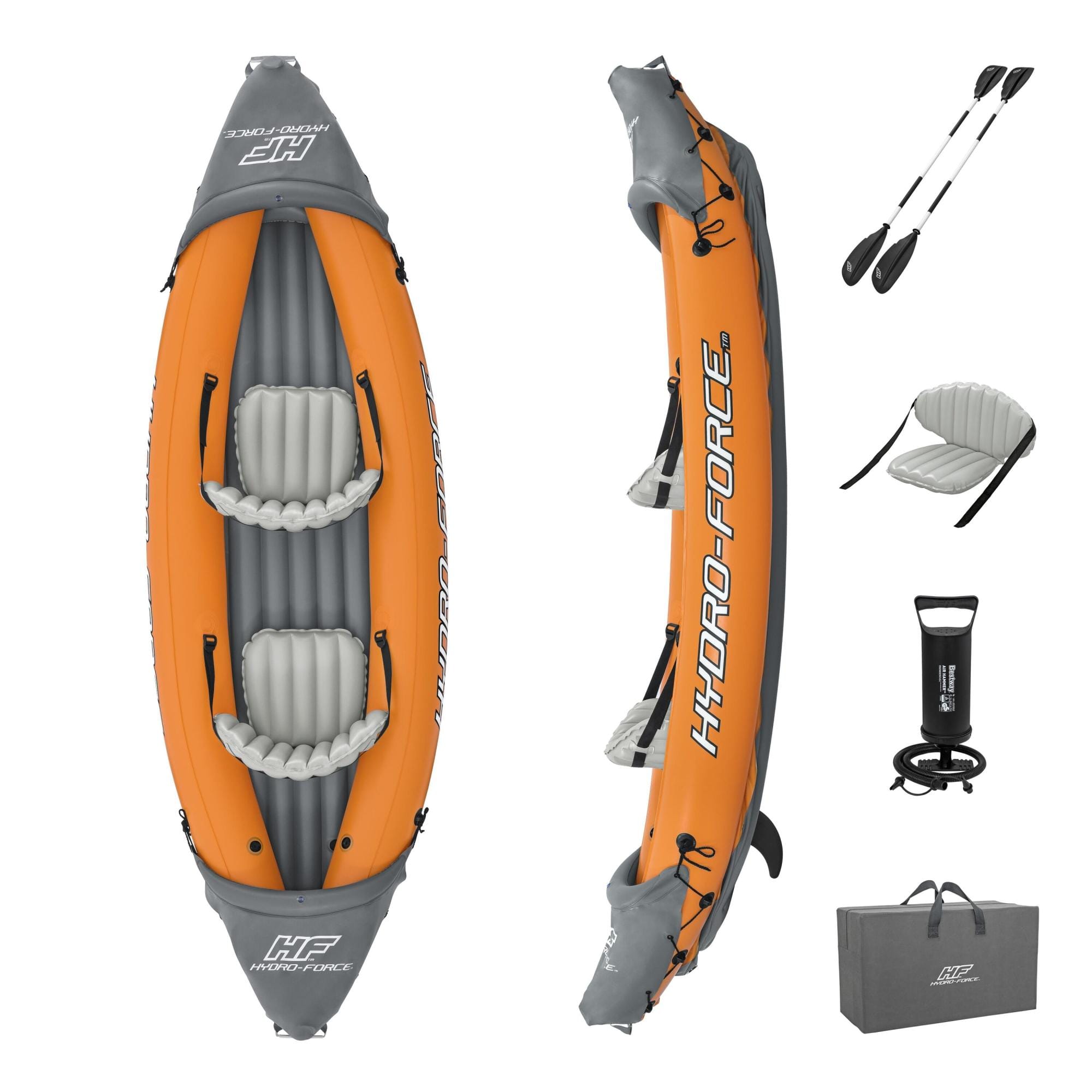 SUP en kajak Rapid opblaasbare kayak van 321x100 cm, voor 2 personen Bestway 1