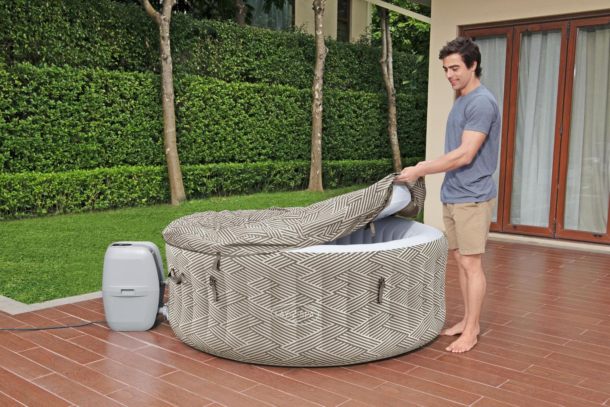 Opblaasbare bubbelbaden Lay-Z Spa Lay-Z-Spa Madrid AirJet opblaasbare spa 2-4 personen Bestway 8