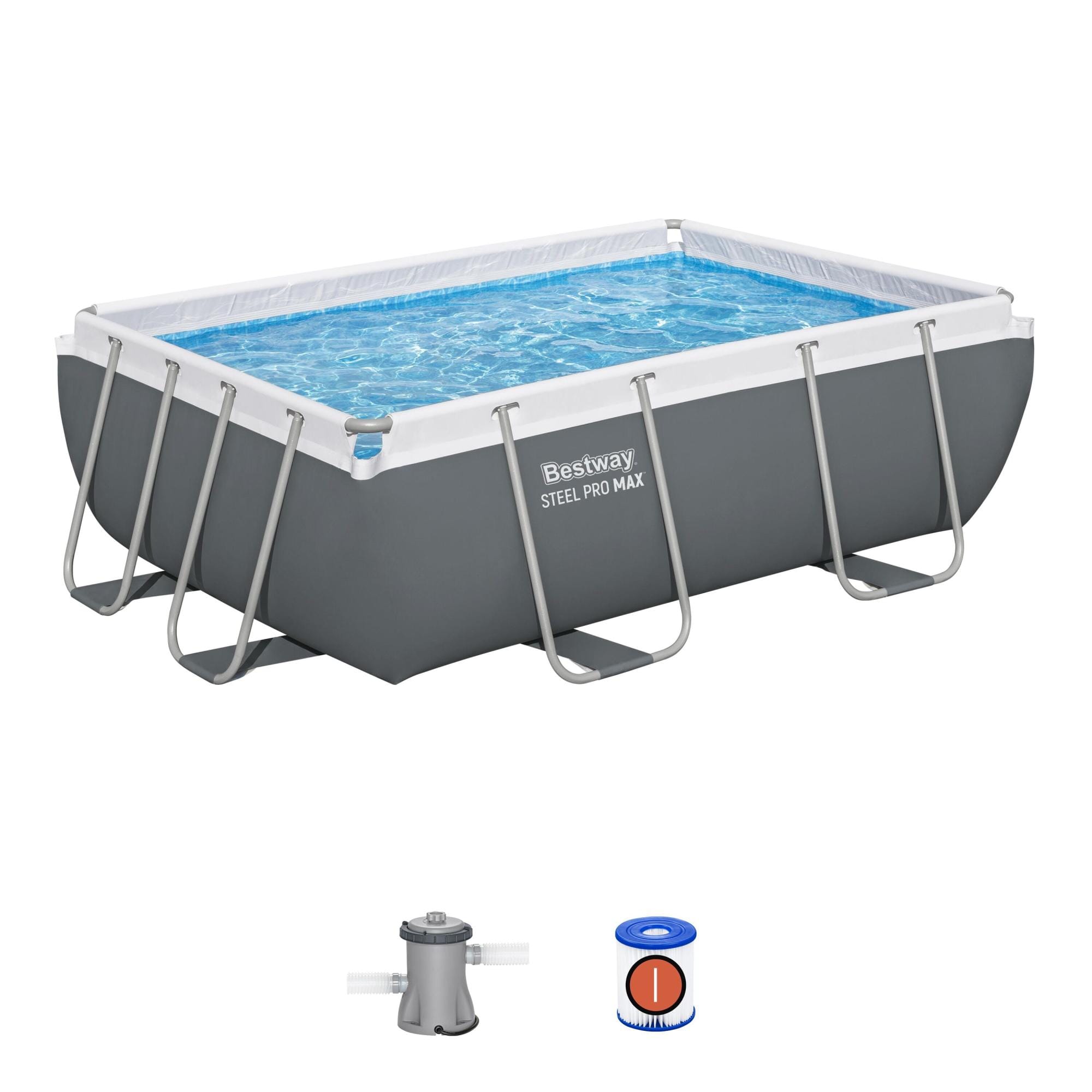 Bovengronds zwembad Bestway Steel Pro MAX Bovengrondse Zwembadset 2,82 m x 1,96 m x 84 cm Bestway 1