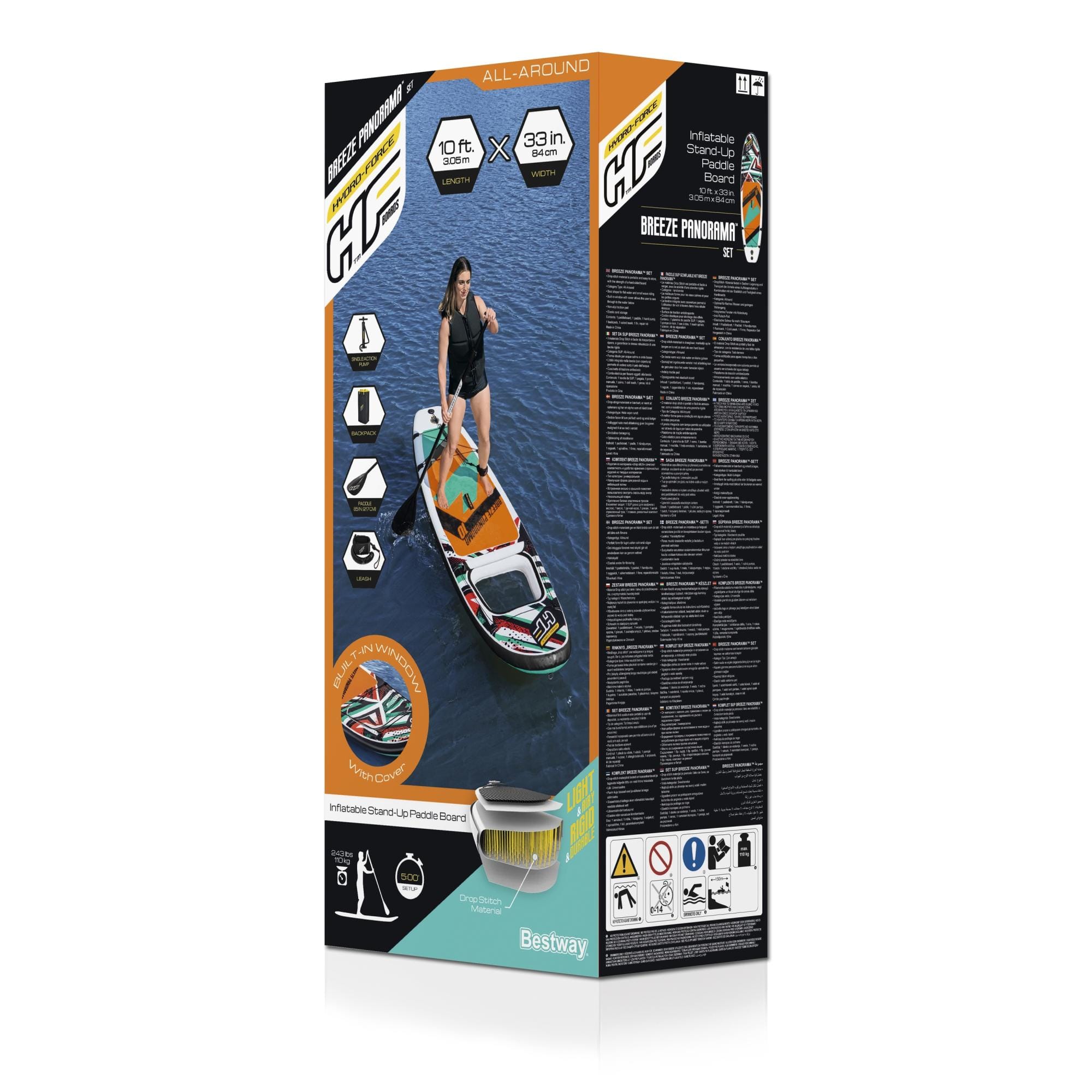SUP en kajak Breeze Panorama opblaasbaar SUP-board van 305x84x12 cm Bestway 9
