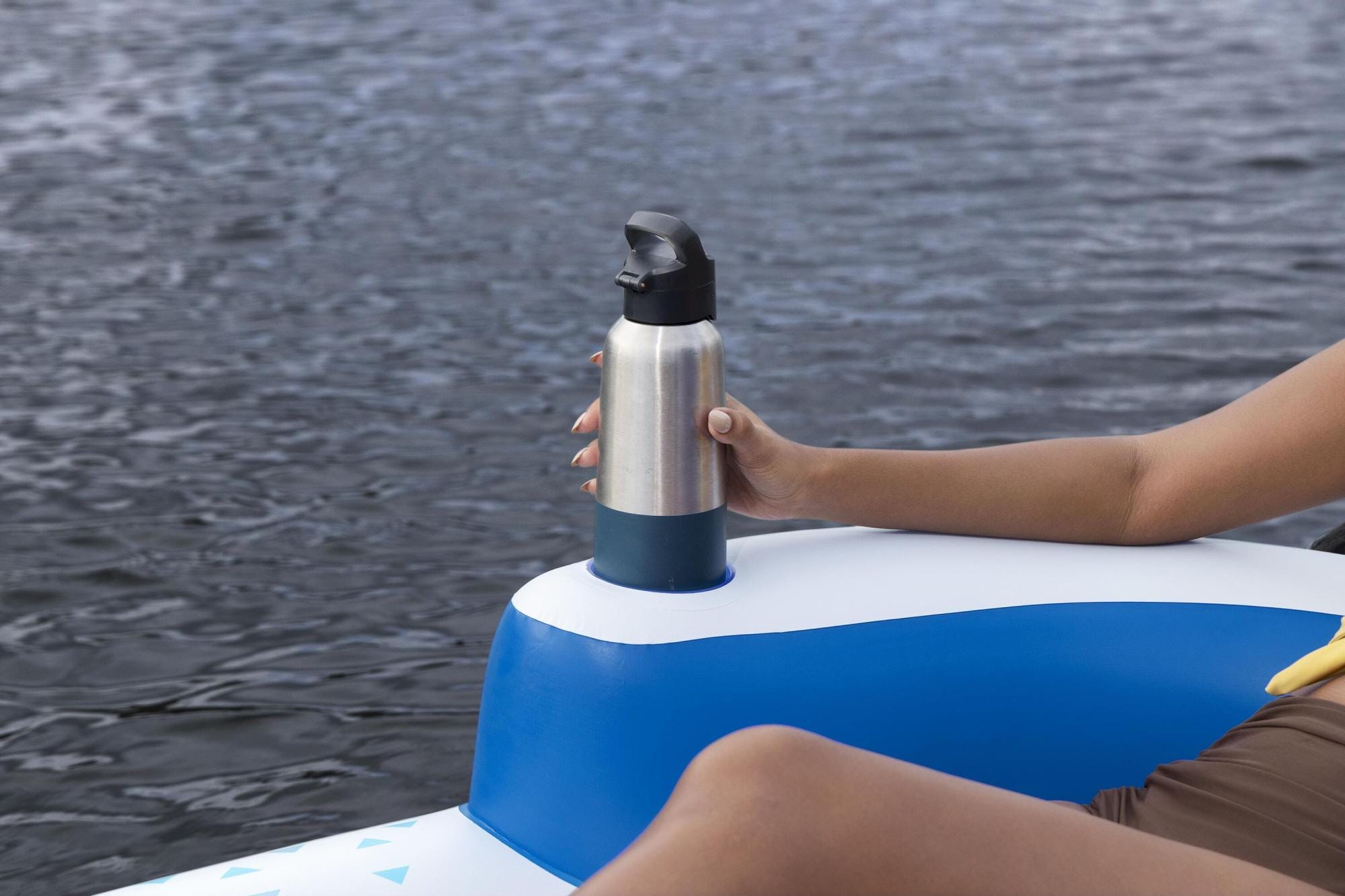 Opblaasbare strandartikelen Hydro Force Indigo Wave Zwembad en Rivier Luchtmatras Lounger 1,83 m Bestway 10