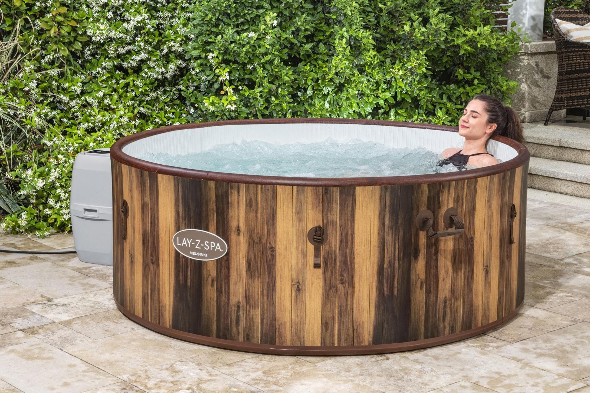 Opblaasbare bubbelbaden Lay-Z Spa Lay-Z-Spa Helsinki Smart AirJet Plus Opblaasbare Spa met Appbediening voor 5-7 Personen Bestway 32