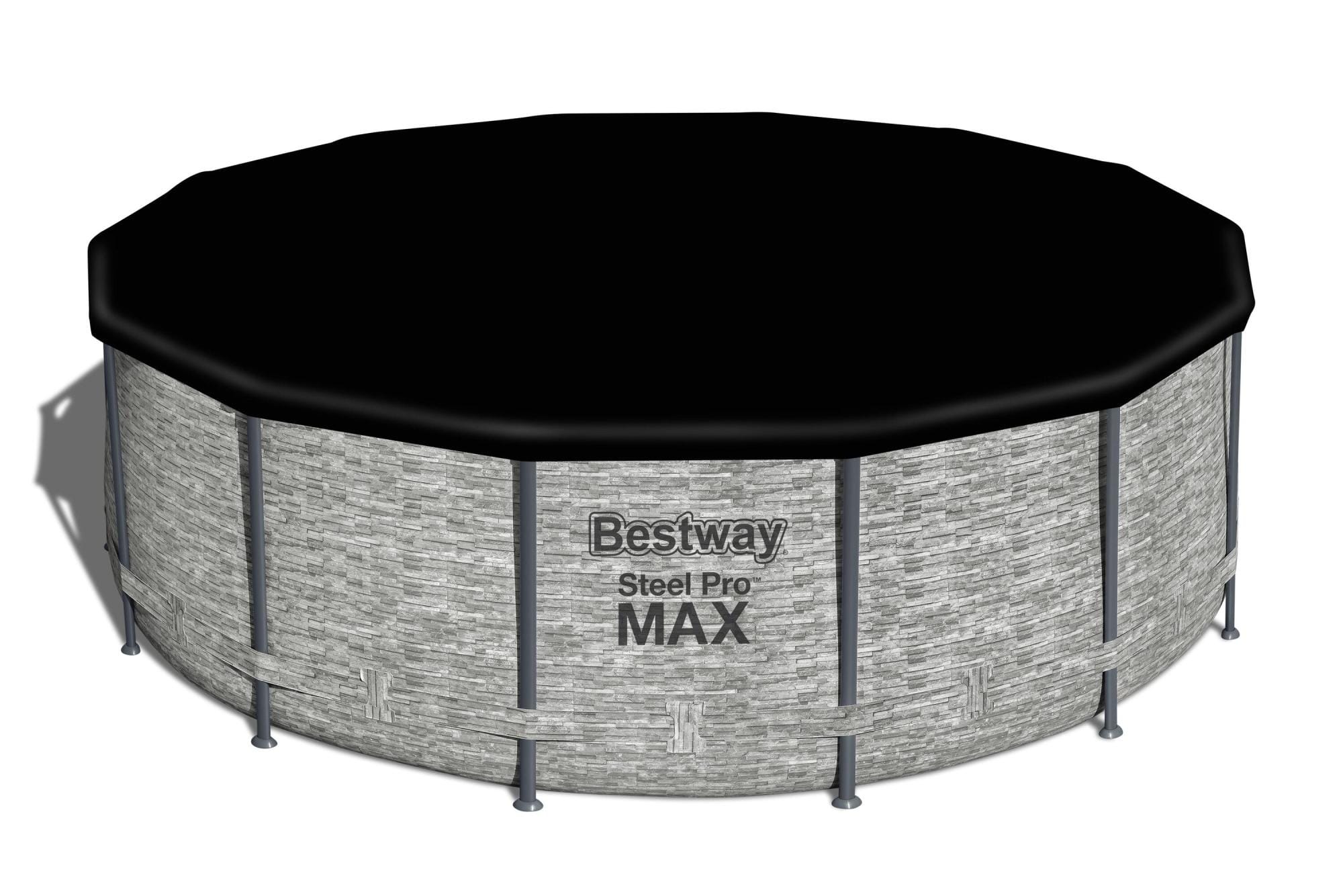 Bovengronds zwembad Steel Pro MAX bovengrondse set van 427x122 cm steenmotief Bestway 4