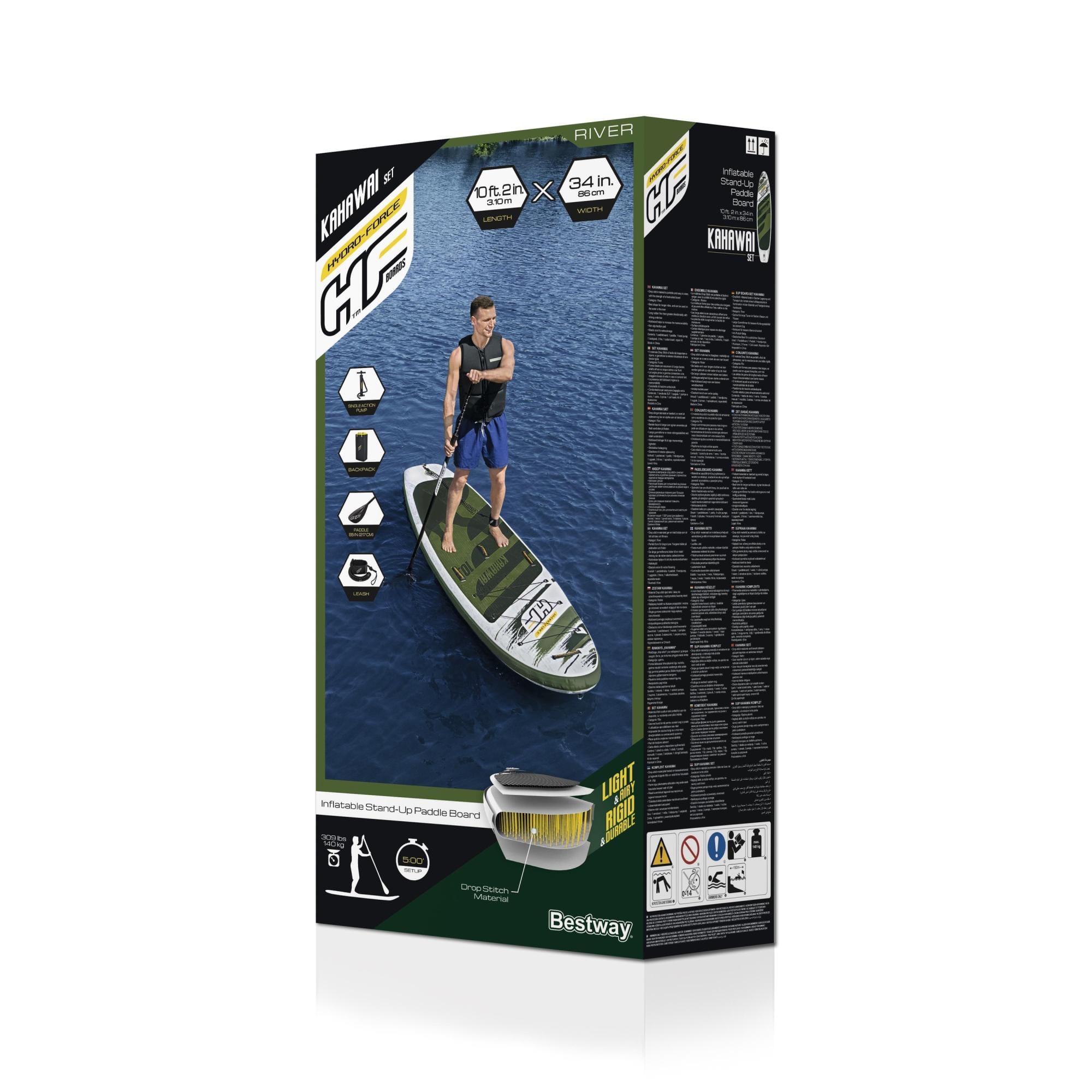 SUP en kajak Kahawai opblaasbaar SUP-board van 310x86 cm Bestway 11