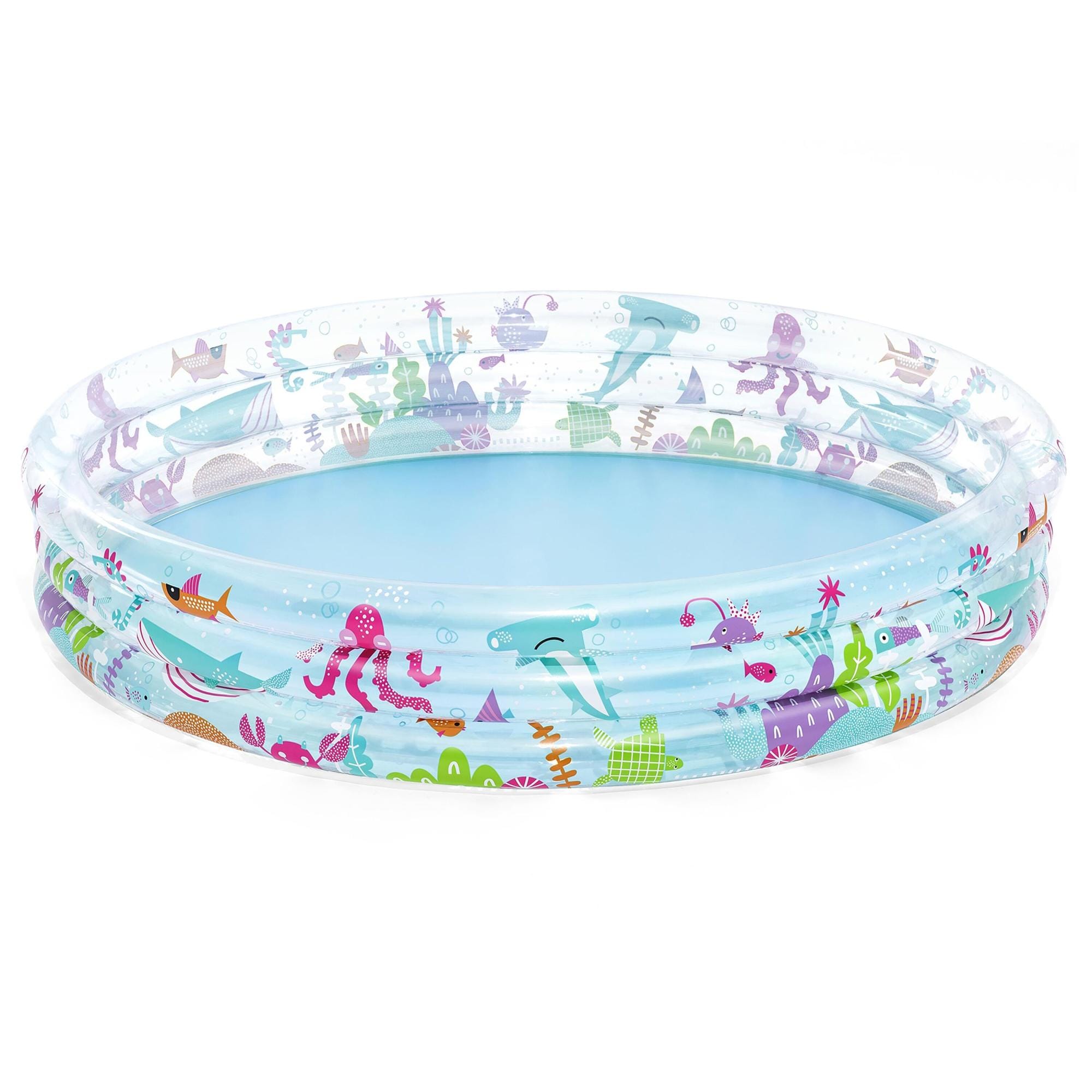 Opblaasbare spullen voor kinderen Bestway Deep Dive Opblaasbaar Kinderzwembad met 3 Ringen 1,83 m x 33 cm Bestway 1