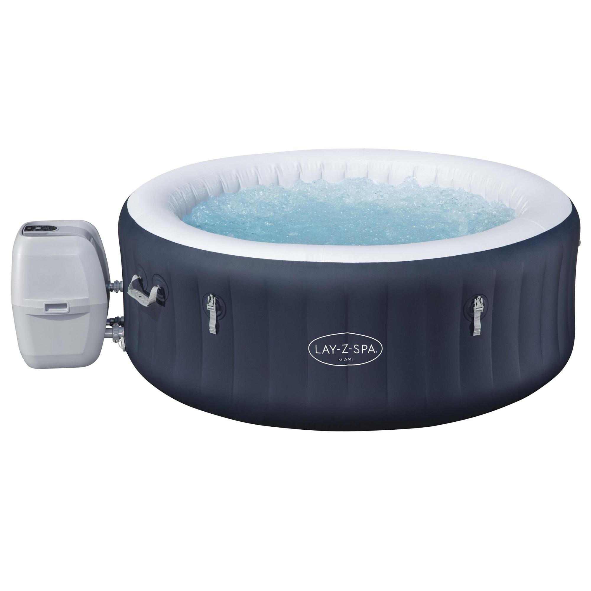 Opblaasbare bubbelbaden Lay-Z Spa Lay-Z-Spa Miami Energy-Efficient AirJet Opblaasbare Spa 2-4 Personen Bestway 1
