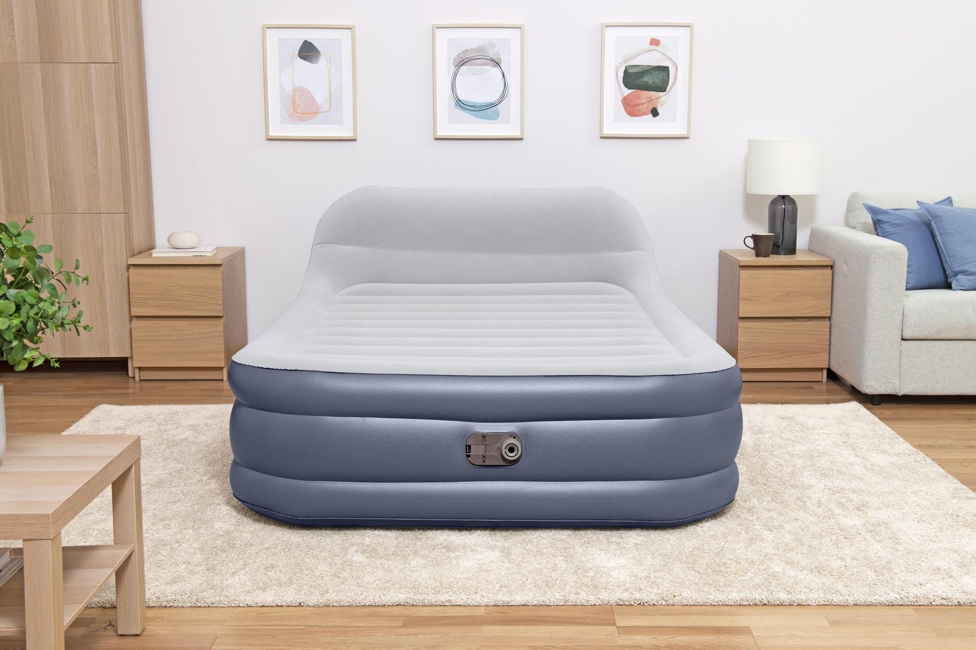 Luchtbed Bestway Tritech SleekFlow Queen Luchtmatras met Hoofdbord en Ingebouwde AC-Pomp 2,26 m x 1,52 m x 84 cm Bestway 4