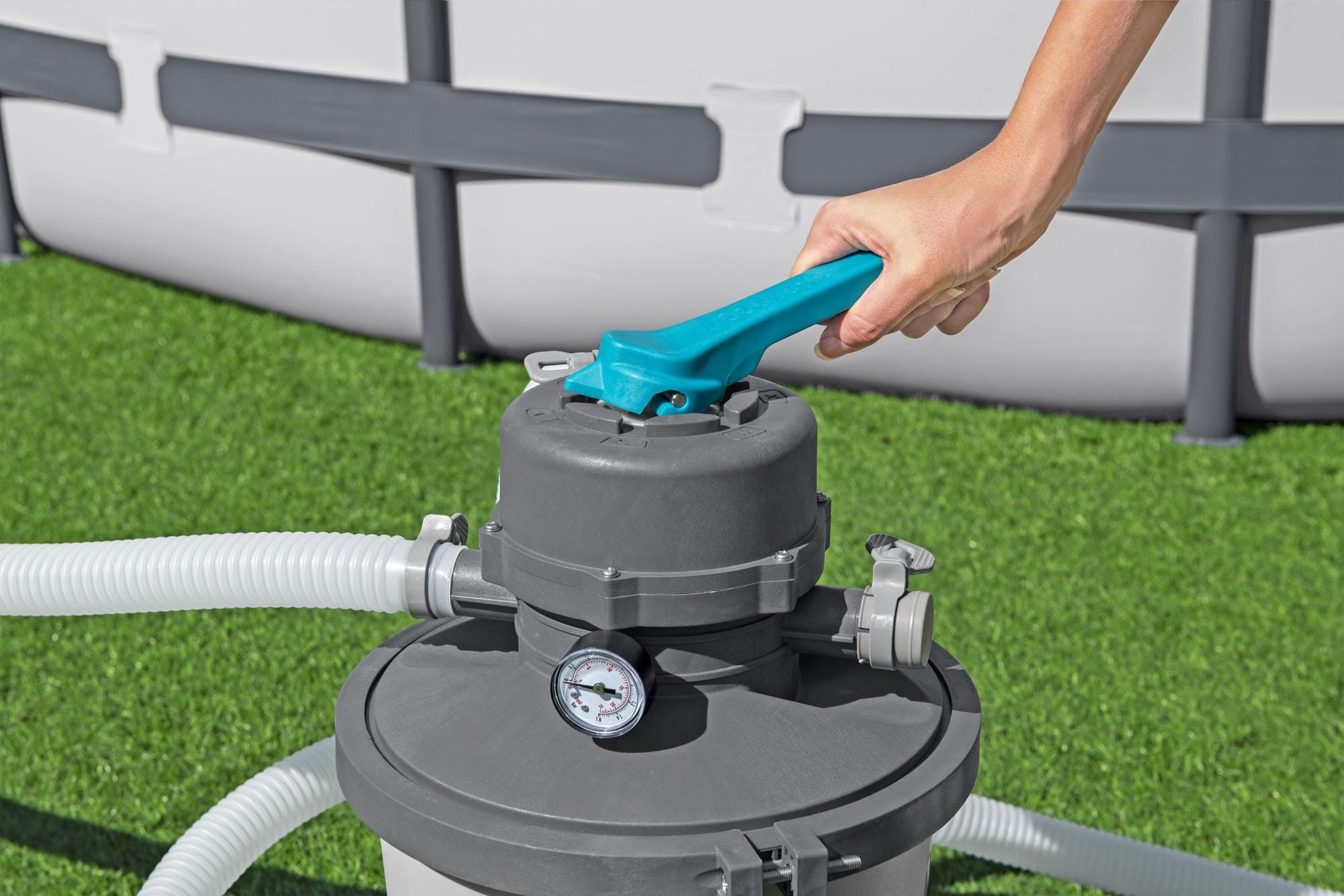 Accessoires Bestway 3.596 L Zandfilterpomp voor Bovengrondse Zwembaden Bestway 1