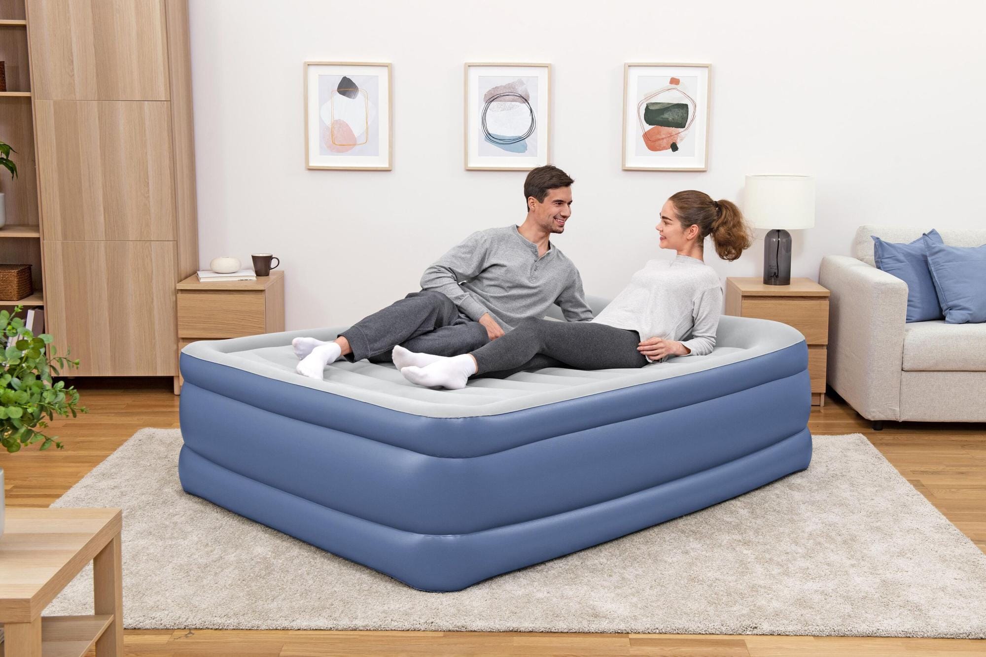 Luchtbed Bestway Tritech Queen Luchtmatras met Ingebouwde AC-Pomp 2,03 m x 1,52 m x 61 cm Bestway 4