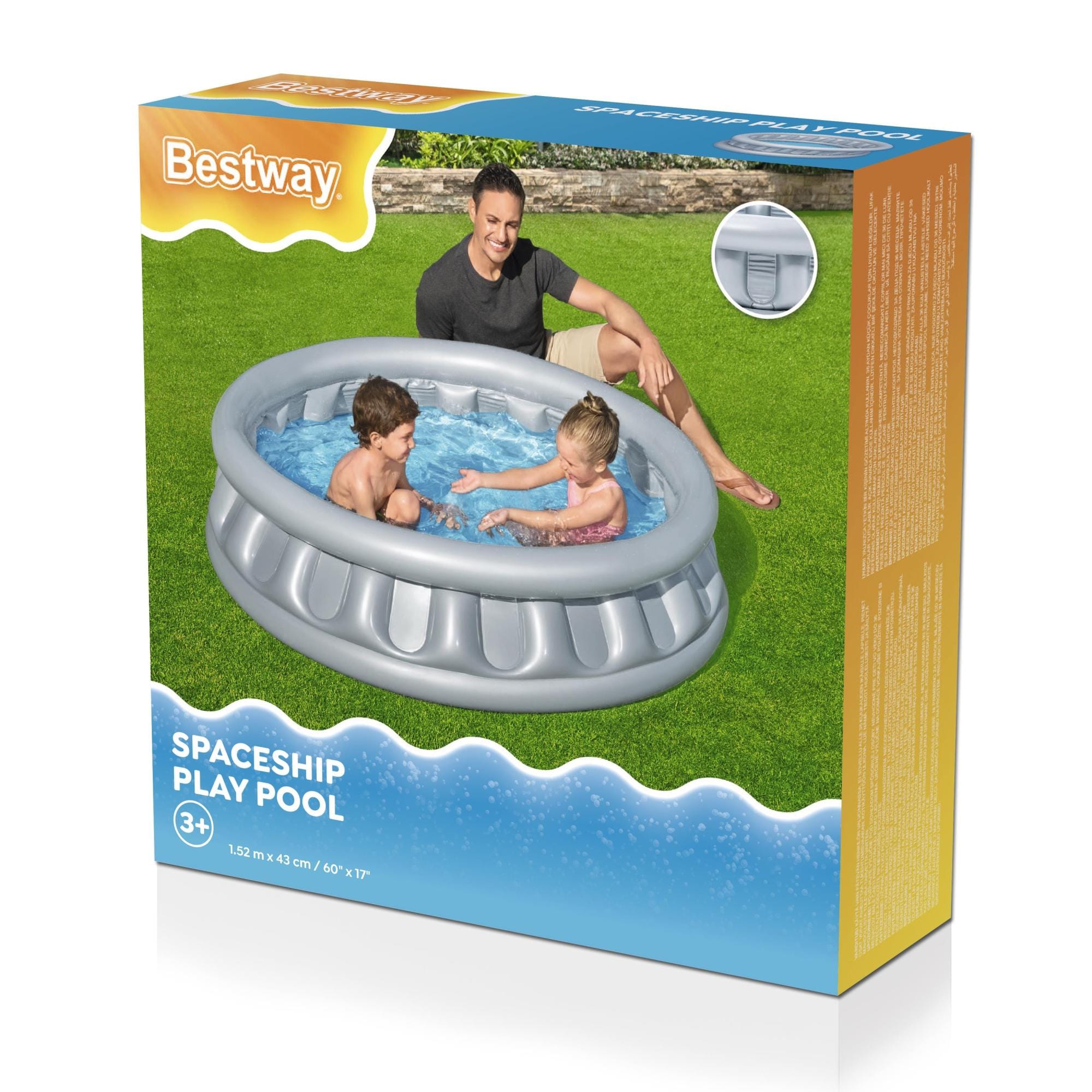 Opblaasbare spullen voor kinderen Bestway Opblaasbaar Ruimteschip Kinderzwembad 1.52m x 43cm Bestway 6