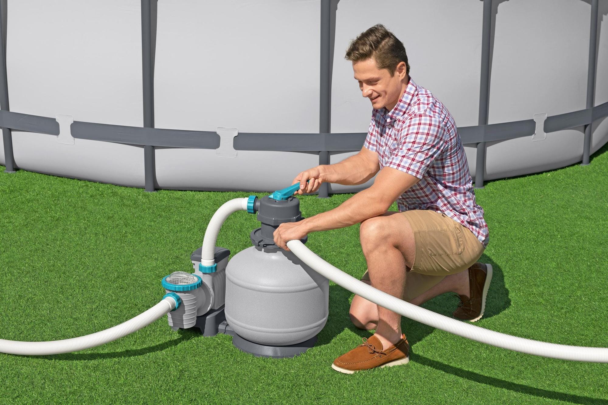 Accessoires Bestway 6.056 L Zandfilterpomp voor Bovengrondse Zwembaden Bestway 3