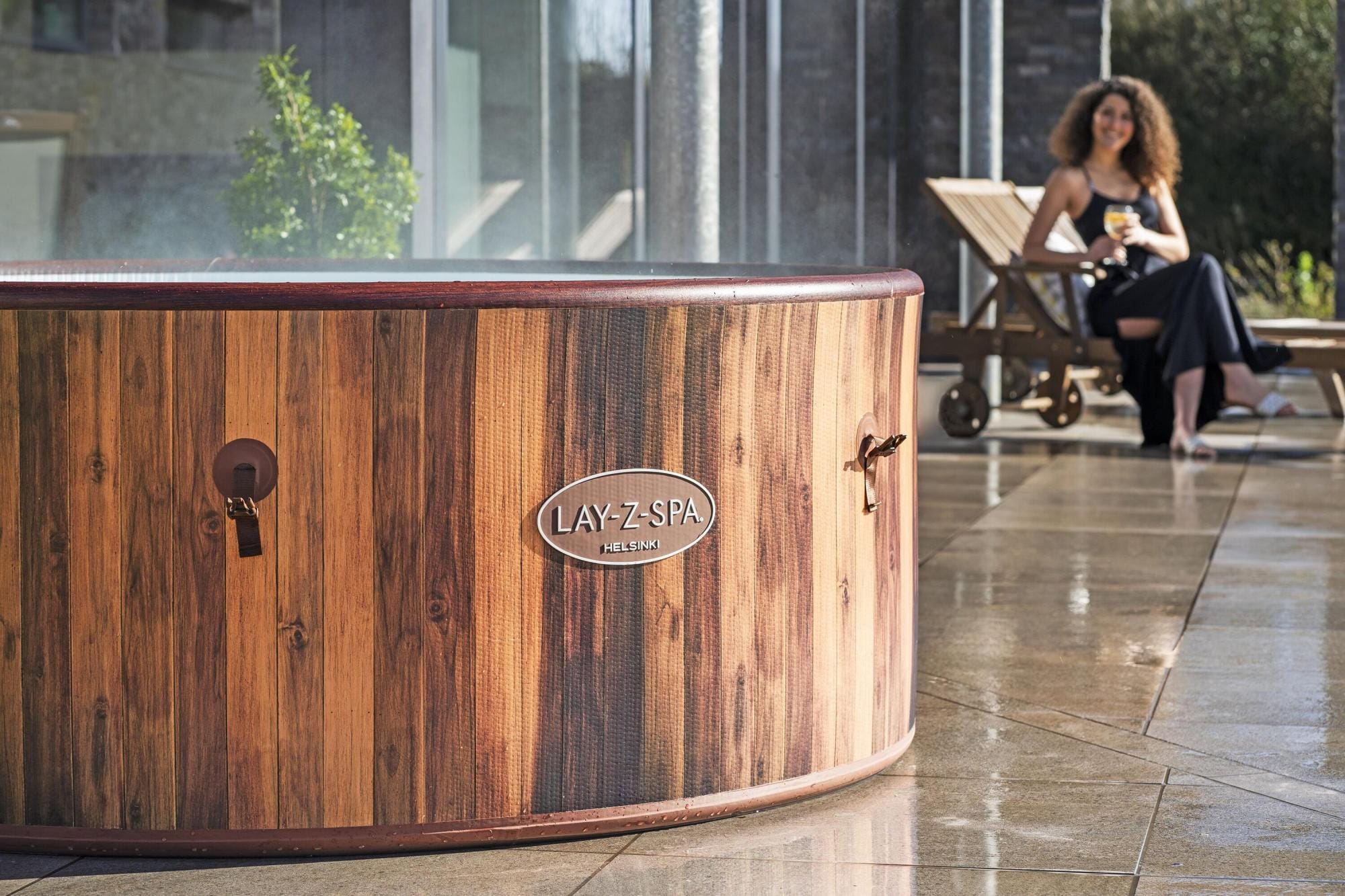 Opblaasbare bubbelbaden Lay-Z Spa Lay-Z-Spa Helsinki Smart AirJet Plus Opblaasbare Spa met Appbediening voor 5-7 Personen Bestway 30