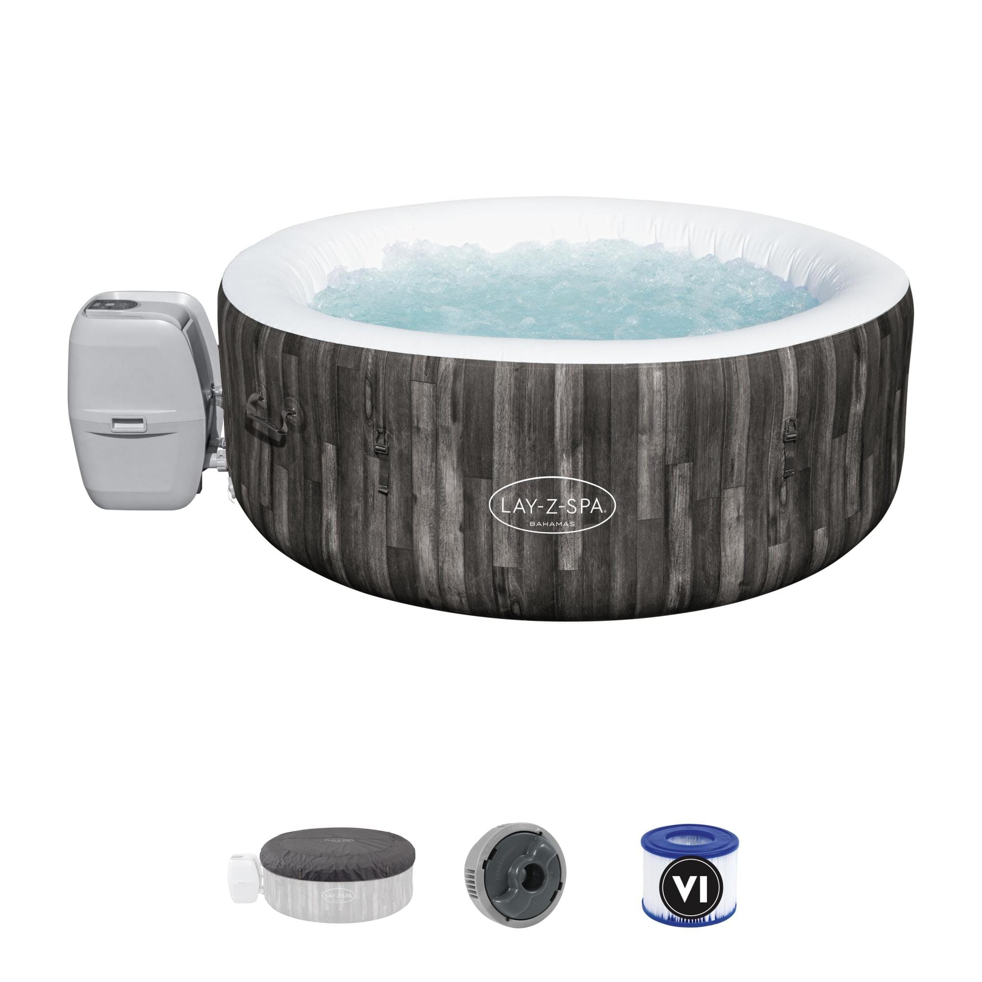 Opblaasbare bubbelbaden Lay-Z Spa Lay-Z-Spa Bahamas AirJet opblaasbare spa 2-4 personen Bestway 1