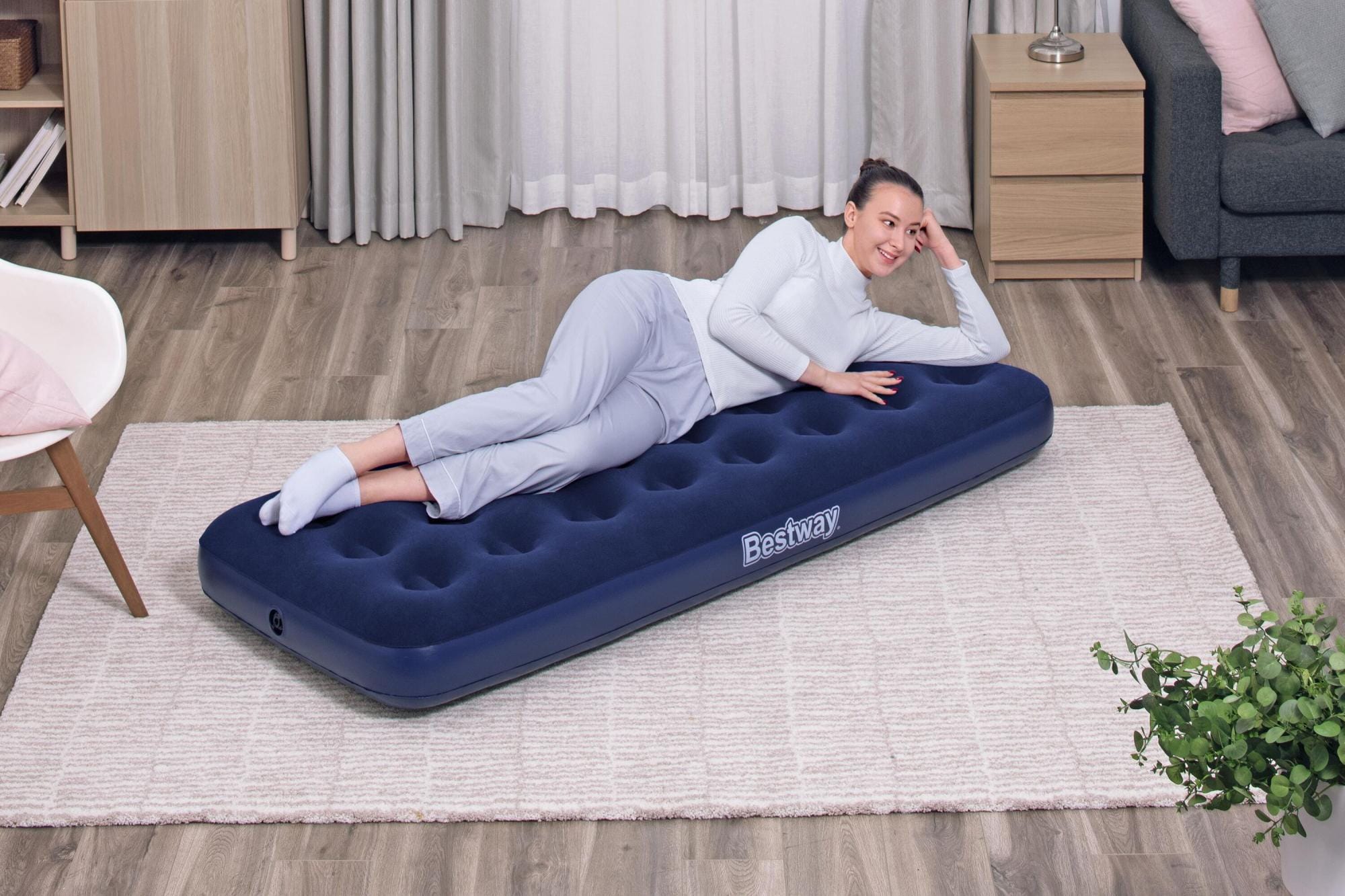 Luchtbed Bestway Junior Dubbele Luchtmatras 1,85 m x 76 cm x 22 cm Bestway 1