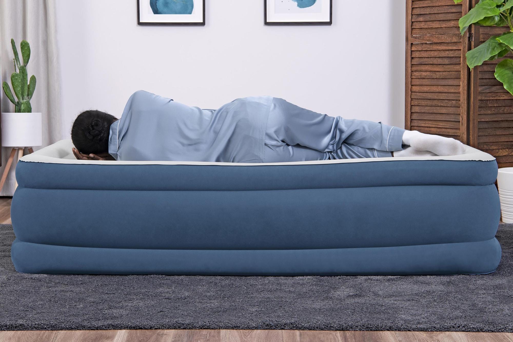 Luchtbed Bestway AlwayzAire Twin Luchtmatras met Ingebouwde Dubbele Pomp 1,91 m x 97 cm x 46 cm Bestway 7