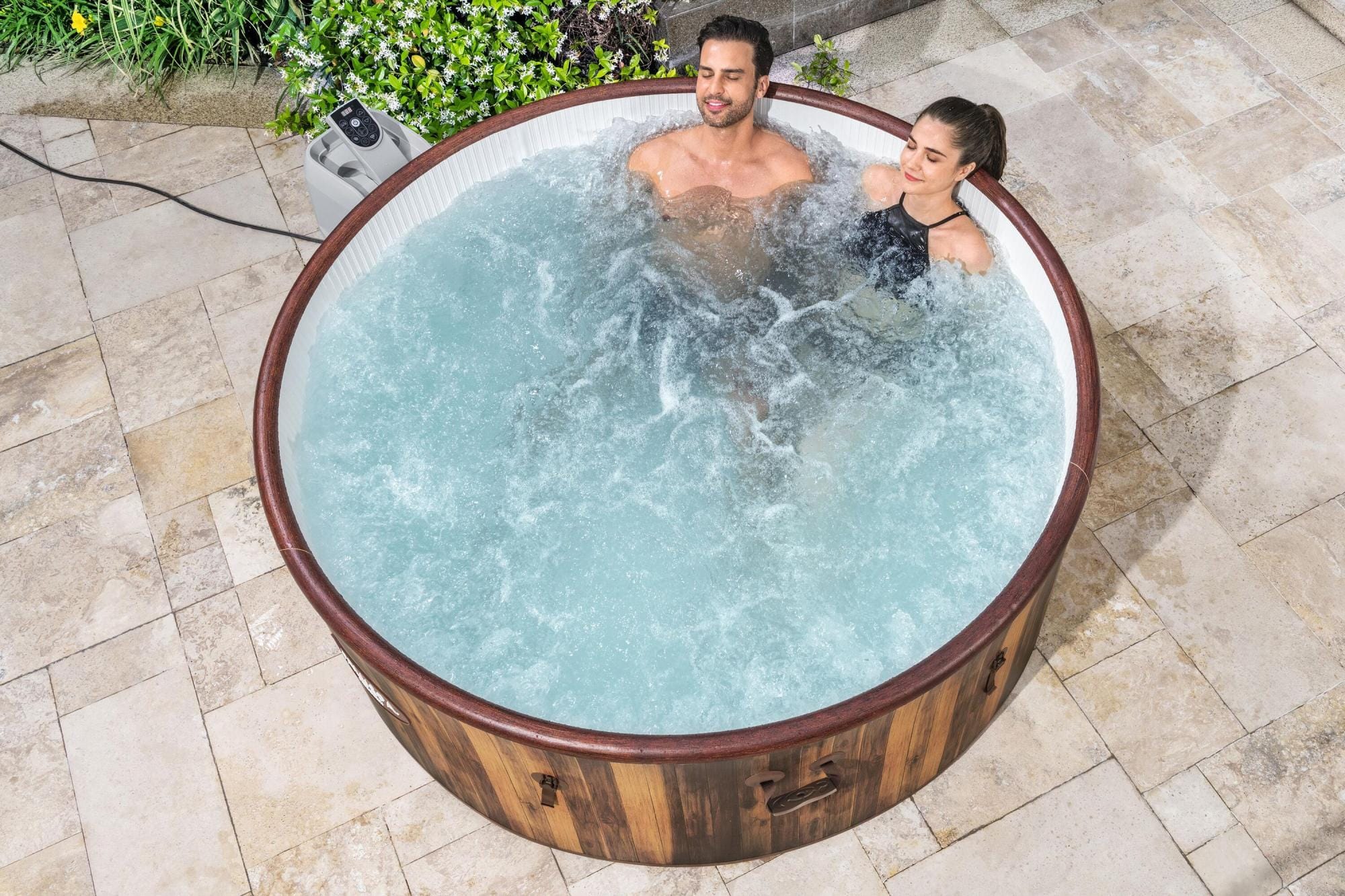 Opblaasbare bubbelbaden Lay-Z Spa Lay-Z-Spa Helsinki Smart AirJet Plus Opblaasbare Spa met Appbediening voor 5-7 Personen Bestway 33
