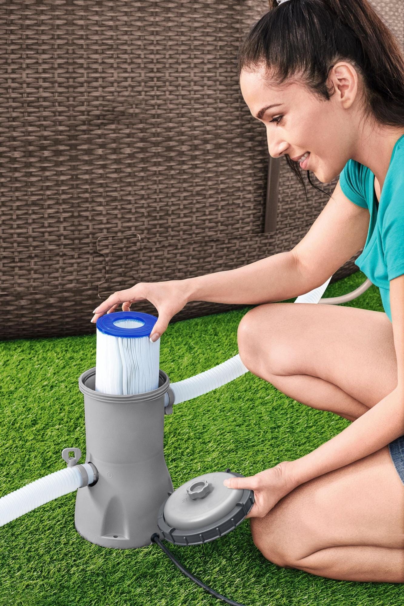 Accessoires Bestway 3.028 L Bovengrondse Zwembad Filterpomp Bestway 1