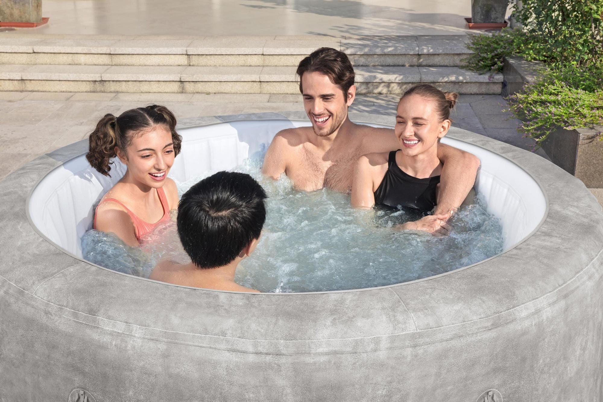 Opblaasbare bubbelbaden Lay-Z Spa Lay-Z-Spa Zurich AirJet opblaasbare spa 2-4 personen Bestway 1