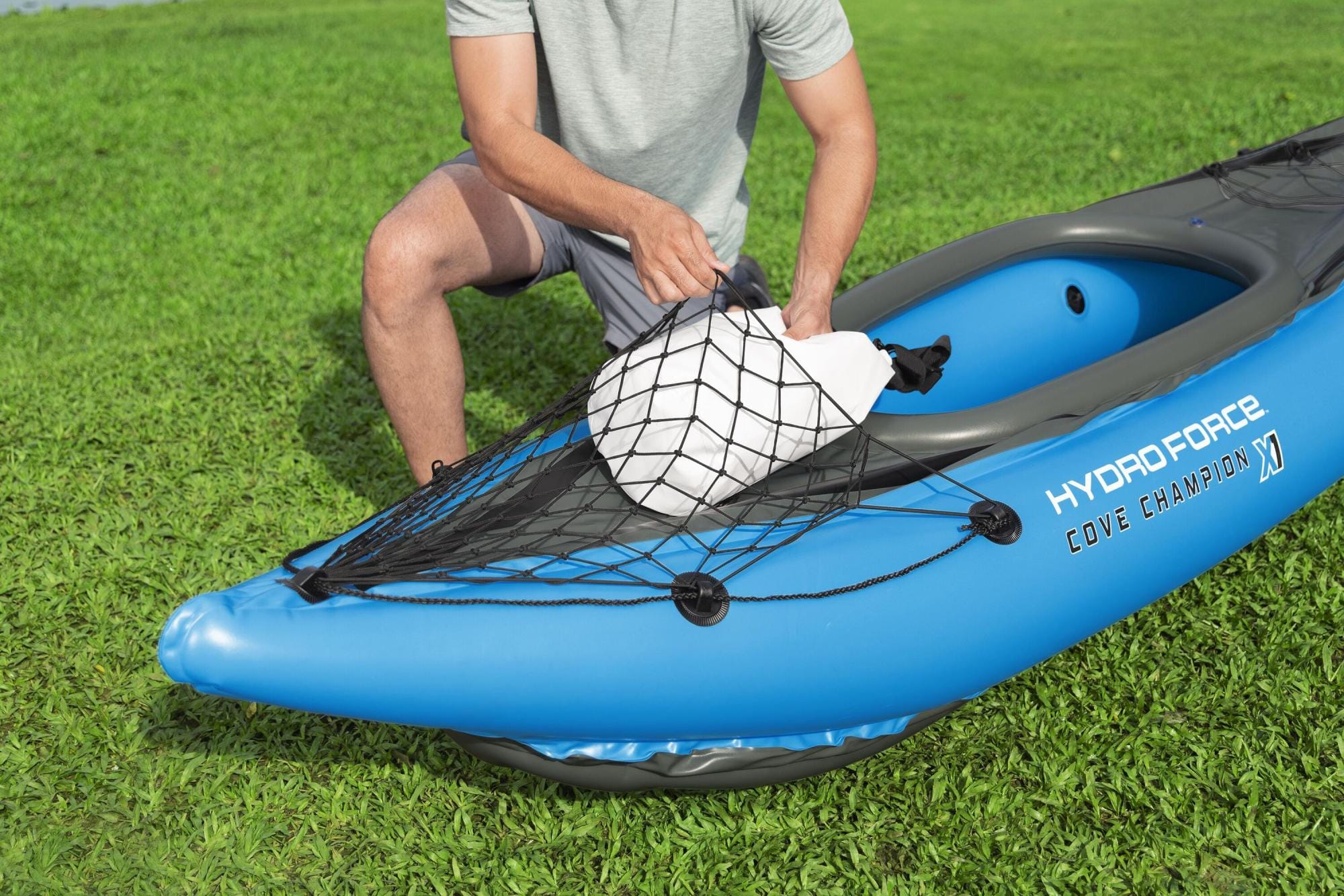 SUP en kajak Hydro Force Cove Champion X1 Opblaasbare Kajak Set voor 1 Persoon 2,75 m Bestway 12