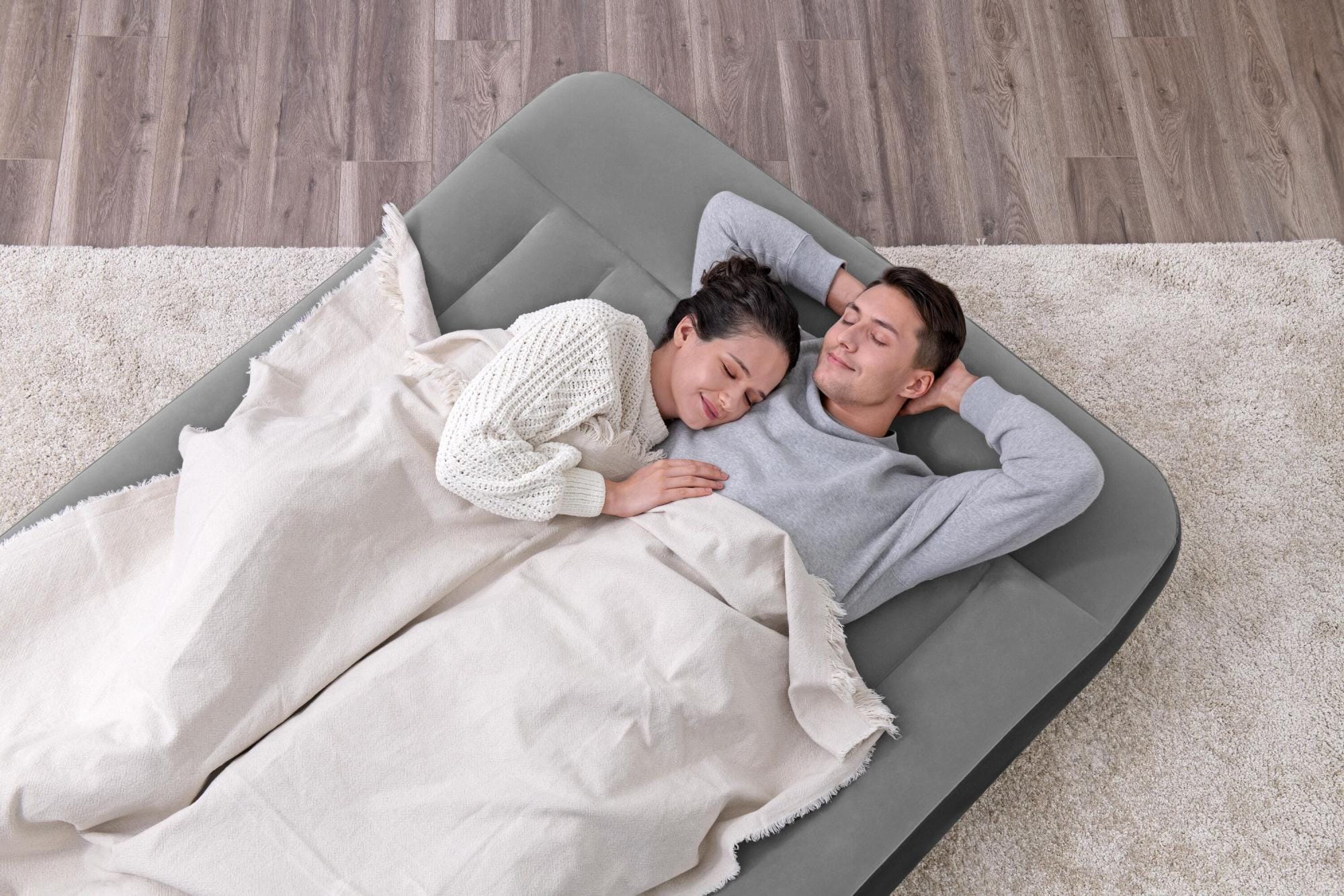 Luchtbed Bestway Tritech Luchtmatras met Ingebouwde AC Pomp 1,91 m x 1,37 m x 30 cm Bestway 11