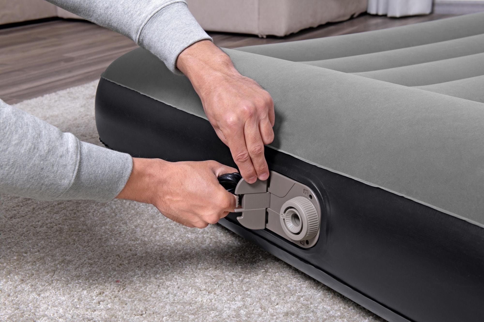 Luchtbed Bestway Tritech Luchtmatras met Ingebouwde AC Pomp 1,91 m x 1,37 m x 30 cm Bestway 14