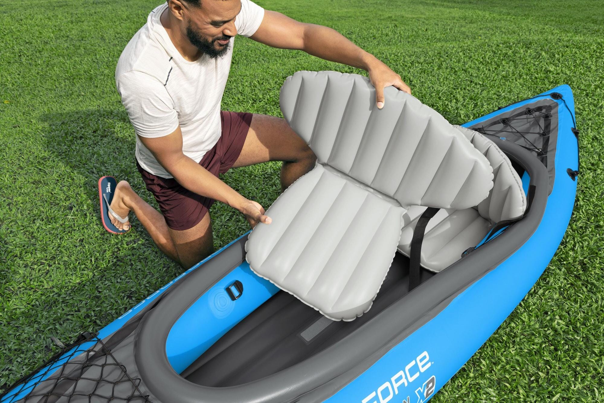 SUP en kajak Hydro Force Cove Champion X2 Opblaasbare Kajak Set voor 2 Personen 3,31 m Bestway 12