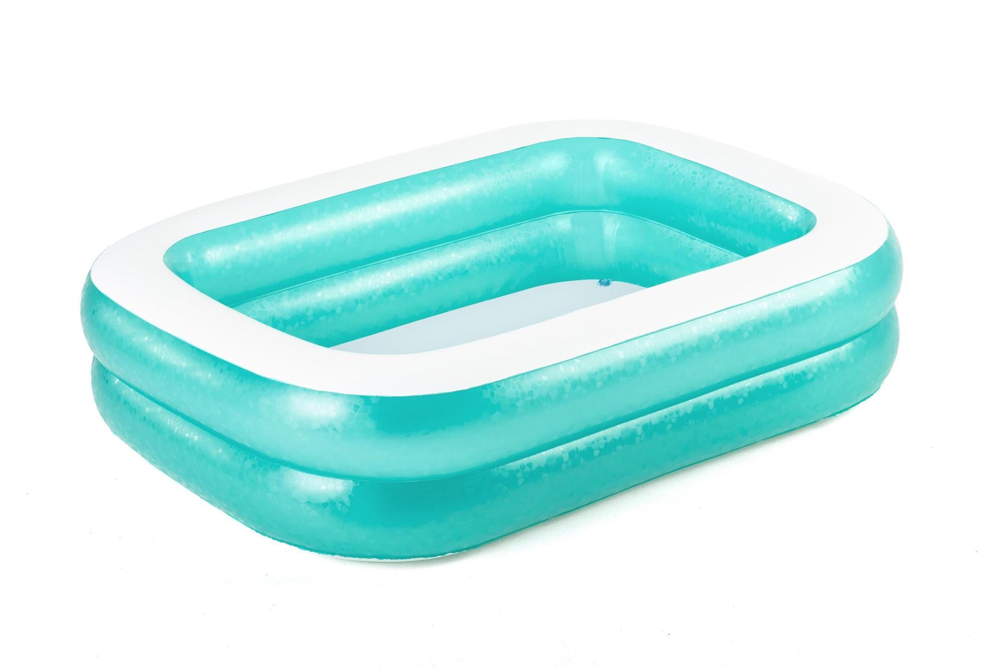 Opblaasbare spullen voor kinderen Bestway Groenblauw Rechthoekig Opblaasbaar Familiezwembad 2.00m x 1.46m x 48cm  Bestway 1